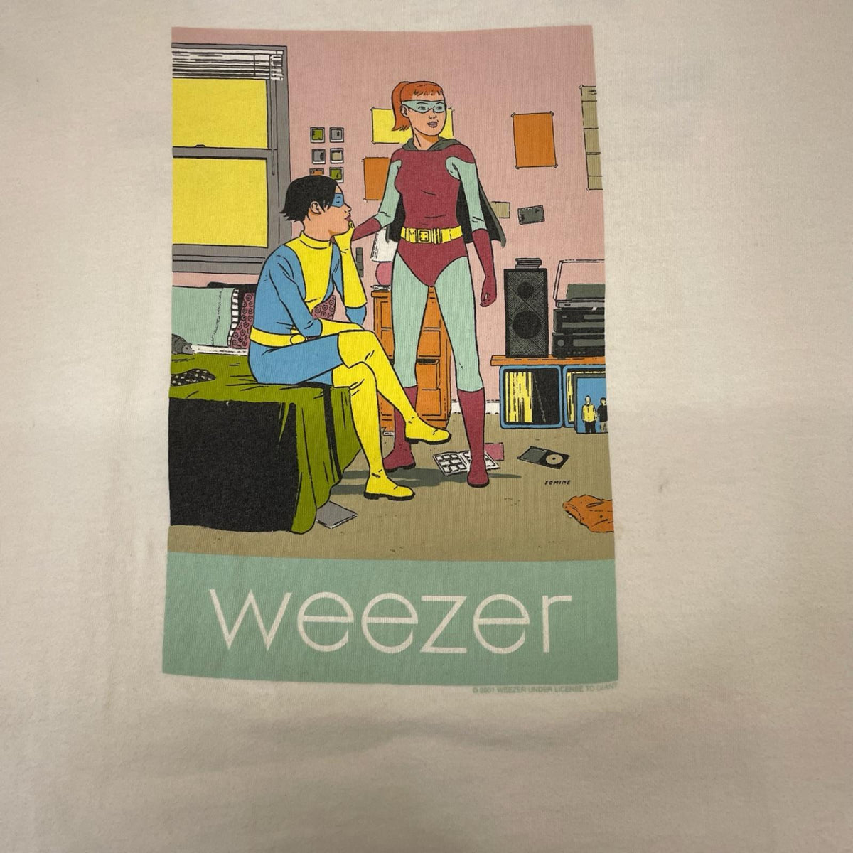 半袖Tシャツ 00s Weezer Adrian Tomine バンドTシャツ2001年 M&Oタグ L