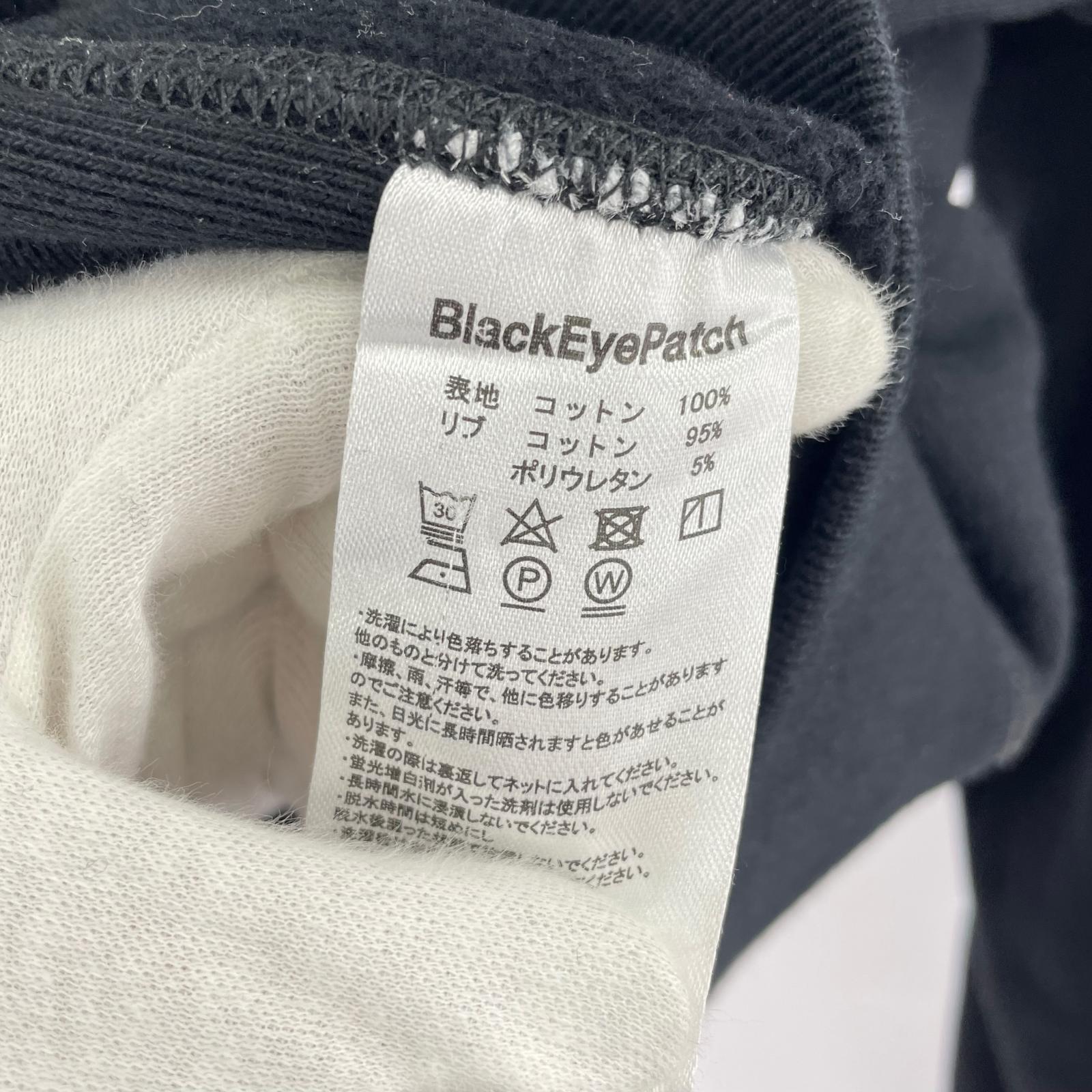 パーカー レザーパッチ ロゴ 黒 (L) L ブラック