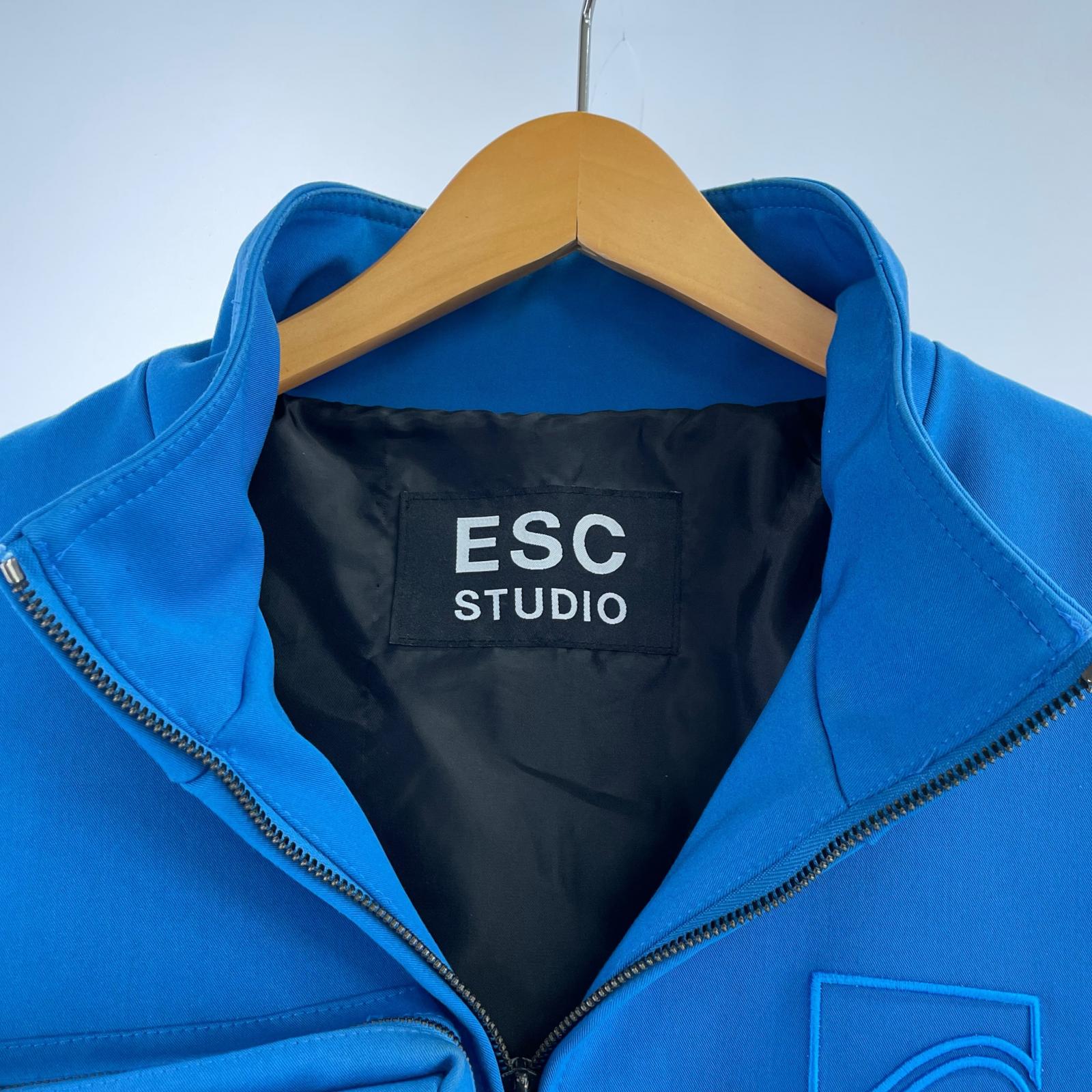 ブルゾン ESC STUDIO Multi Pocket Blouson ブルー