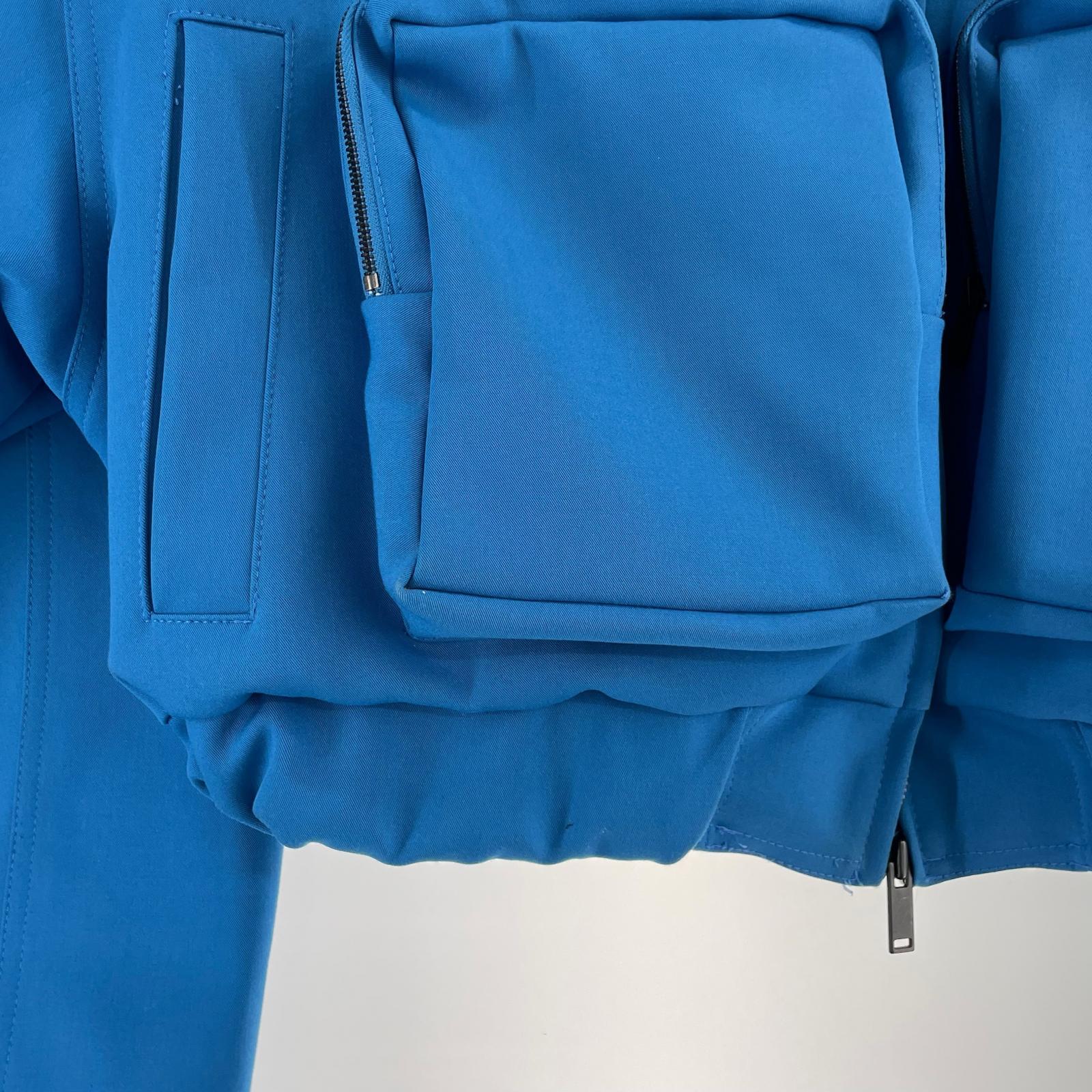 ブルゾン ESC STUDIO Multi Pocket Blouson ブルー