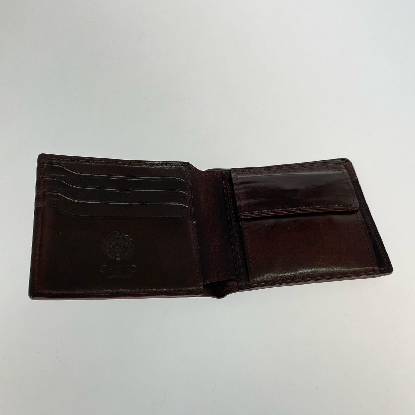 コンパクトウォレット GANZO 財布 ブラウン