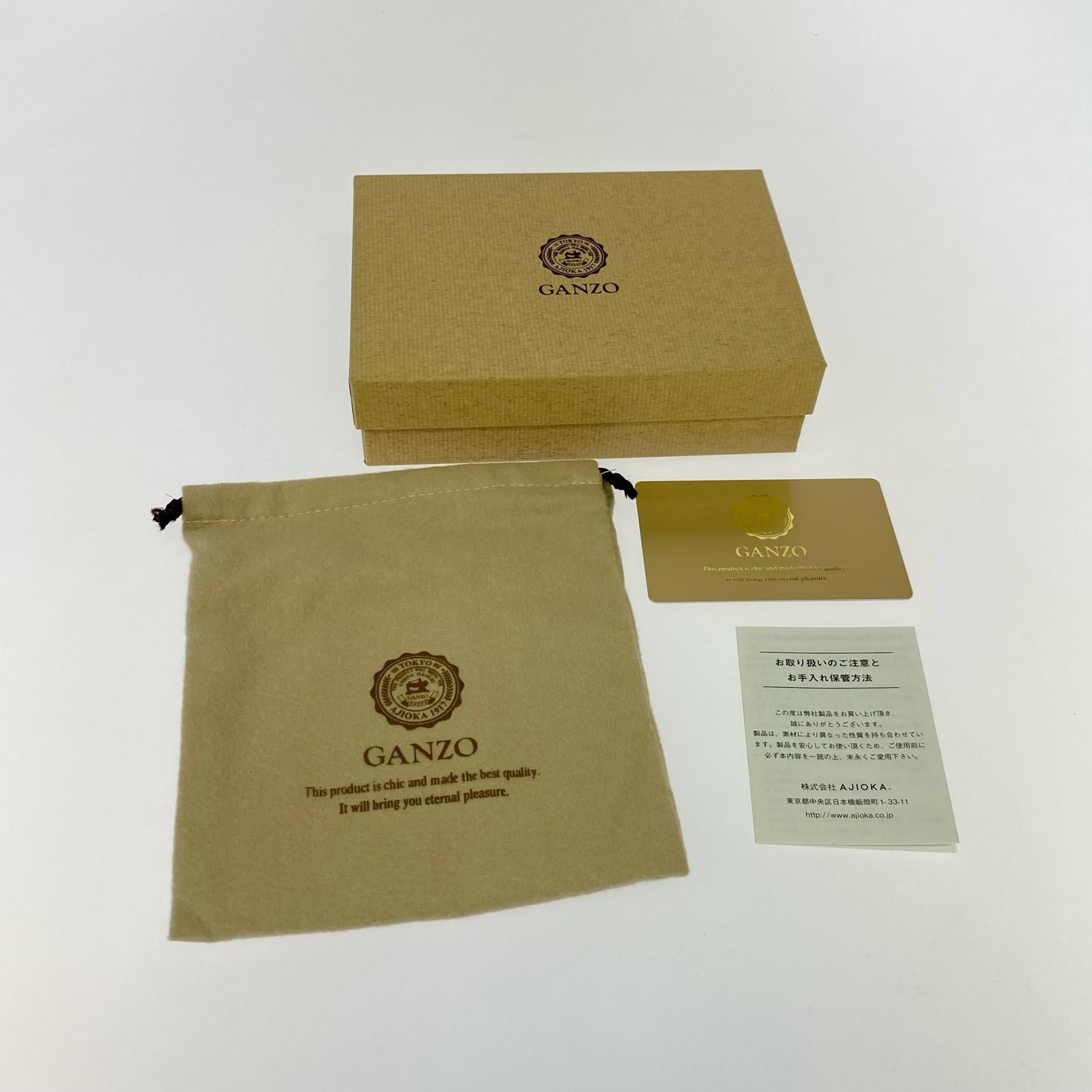 コンパクトウォレット GANZO 財布 ブラウン