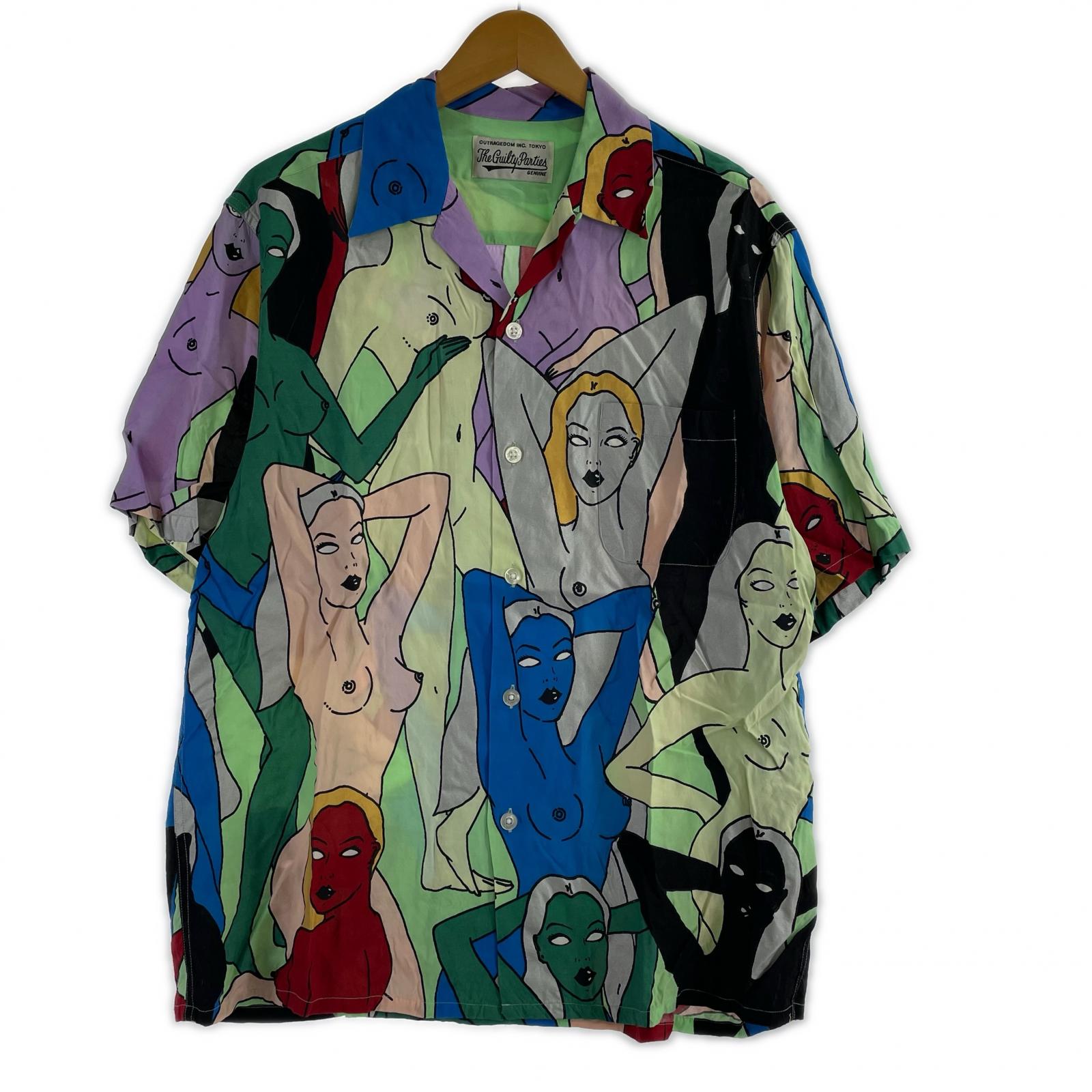 半袖シャツ 22SS HAWAIAN SHIRT 天国東京百女柄図 (M) M マルチカラー