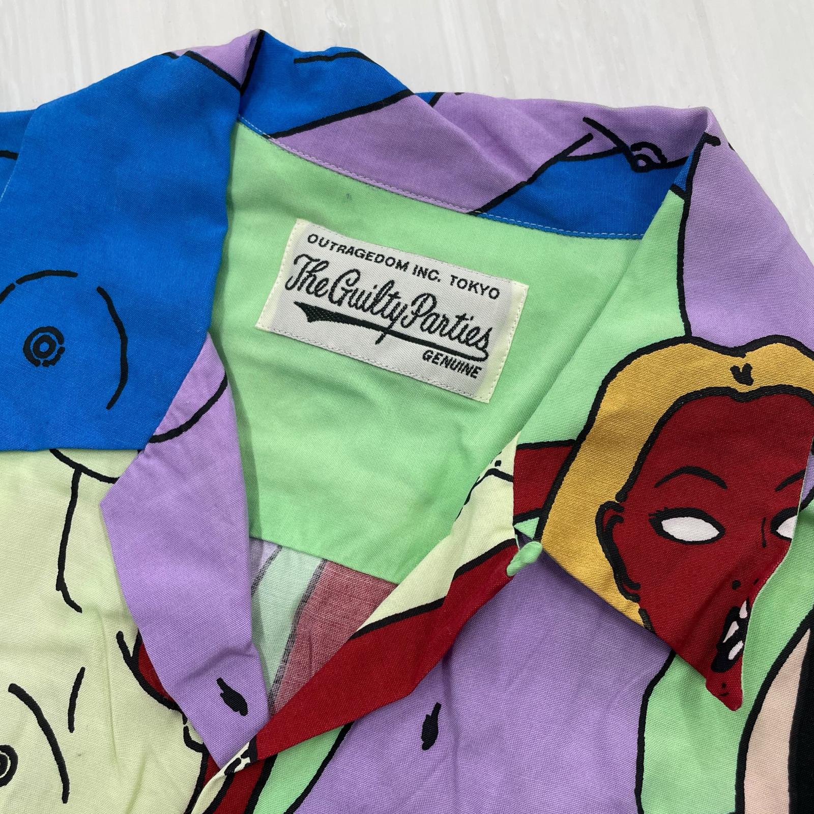 半袖シャツ 22SS HAWAIAN SHIRT 天国東京百女柄図 (M) M マルチカラー
