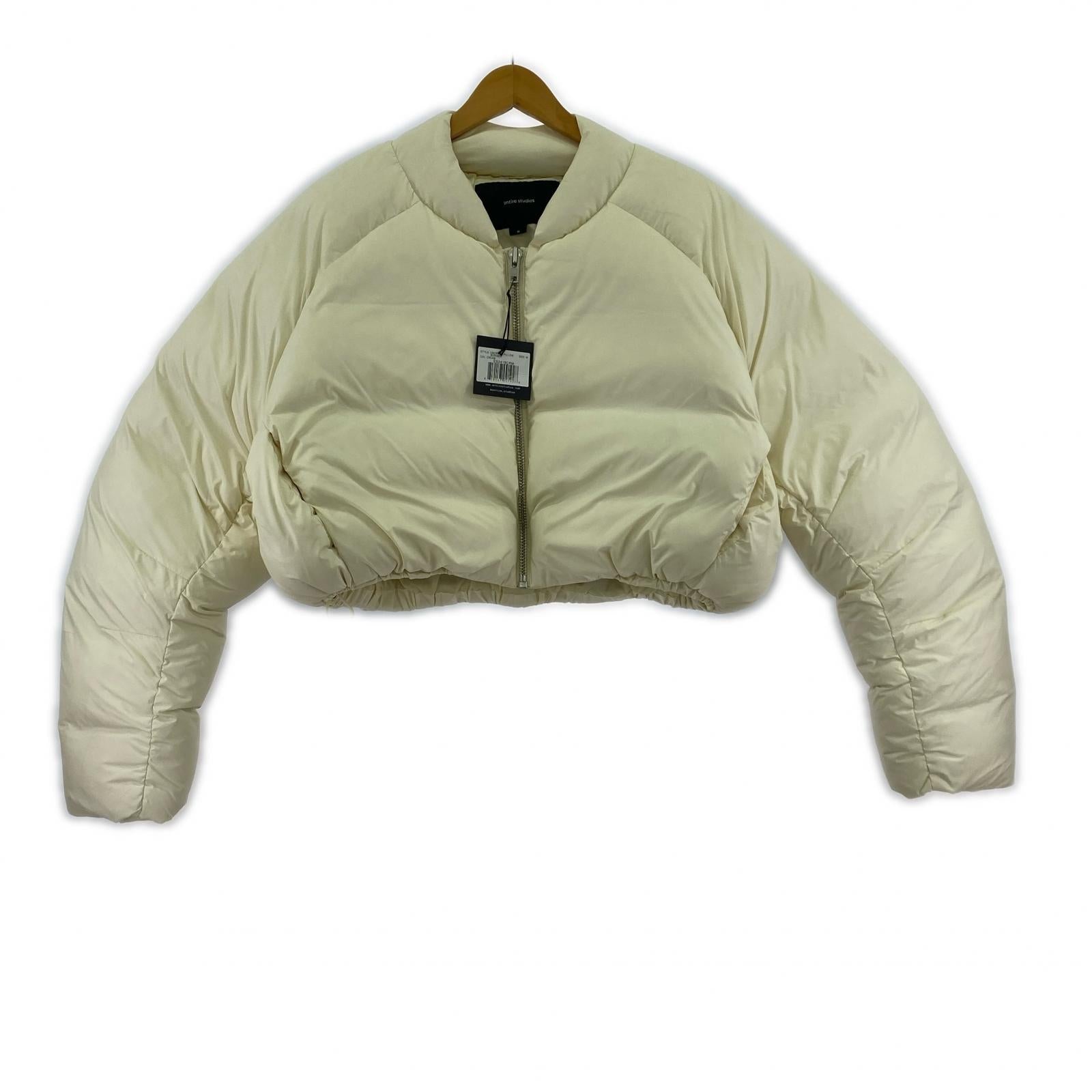 ダウンジャケット entire Studios cropped pillow bomber (M) M ホワイト