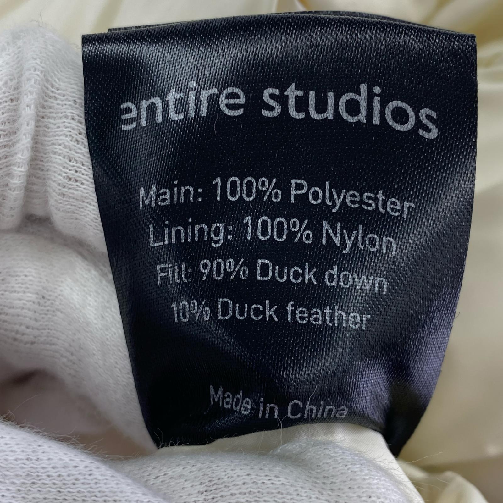 ダウンジャケット entire Studios cropped pillow bomber (M) M ホワイト
