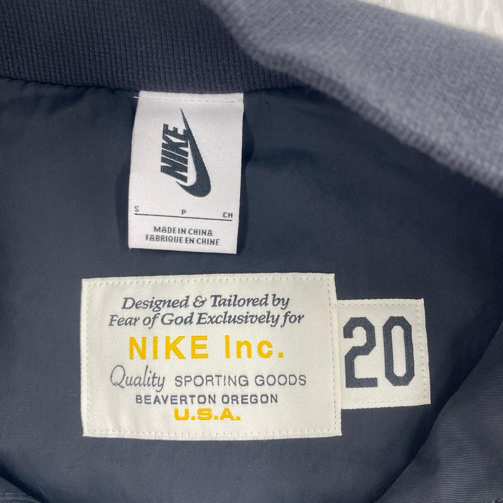 ジャケット NIKE×FEAR OF GOD 20AW M NRG W WARM UP TOP CU4686-010 黒 (S) S ブラック