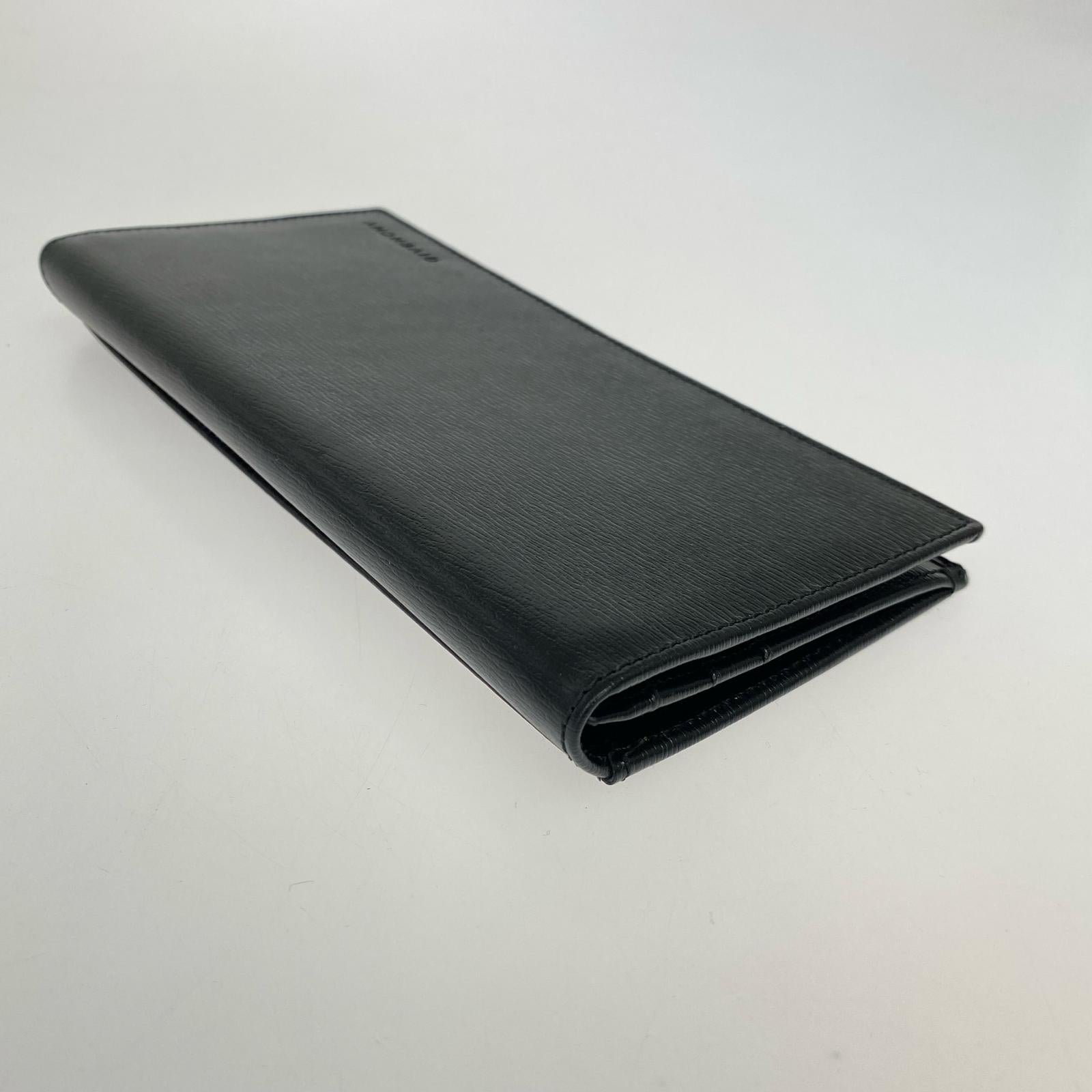 長財布 2つ折り長財布 黒 ブラック