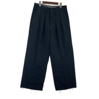 パンツ 25AW SHRINK WOOL WIDE SLACKS 2 2 ブラック