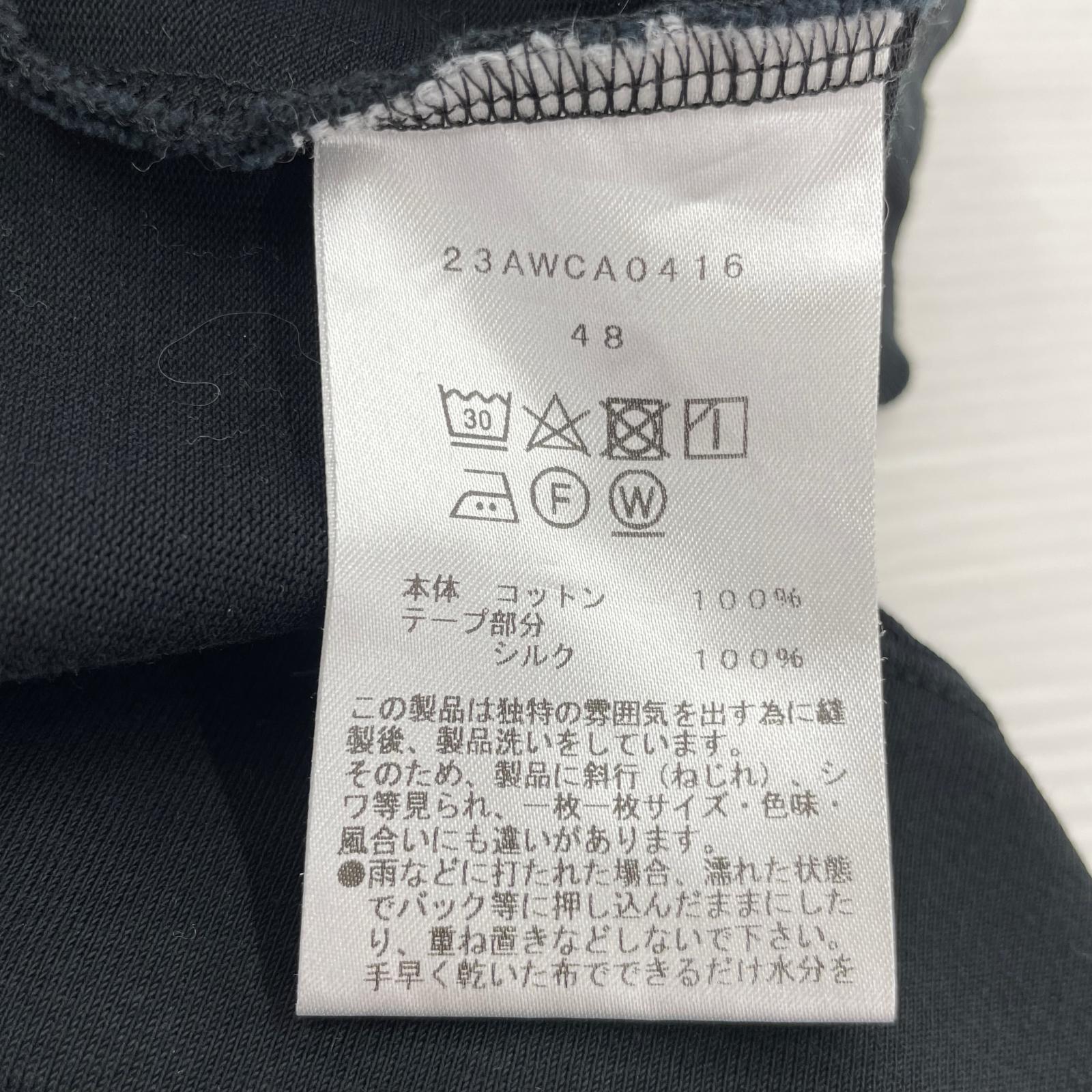 長袖Tシャツ cantate 23AW ハイネックトップス ブラック 48 ブラック