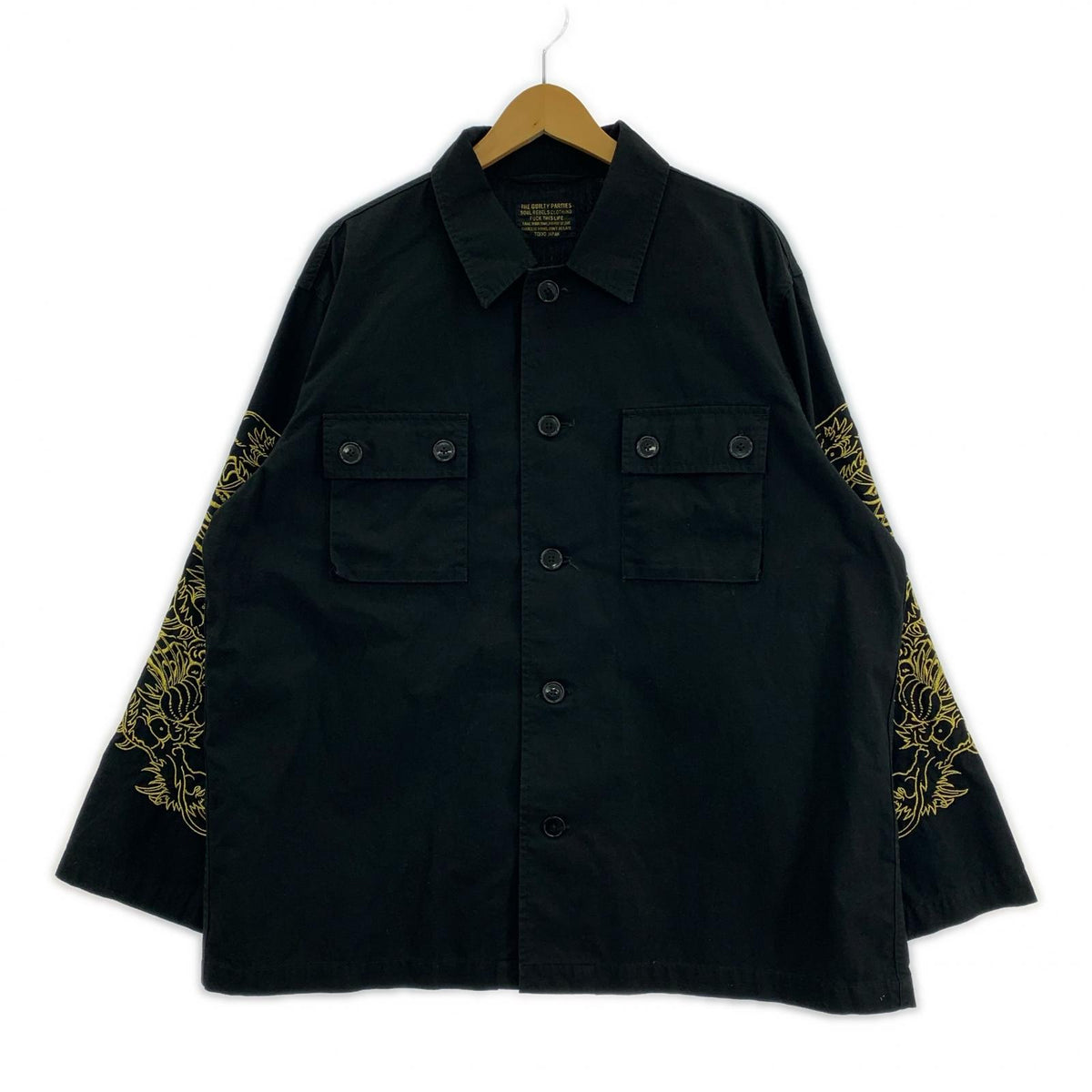 長袖シャツ ×TimLehi ARMY SHIRT M ブラック