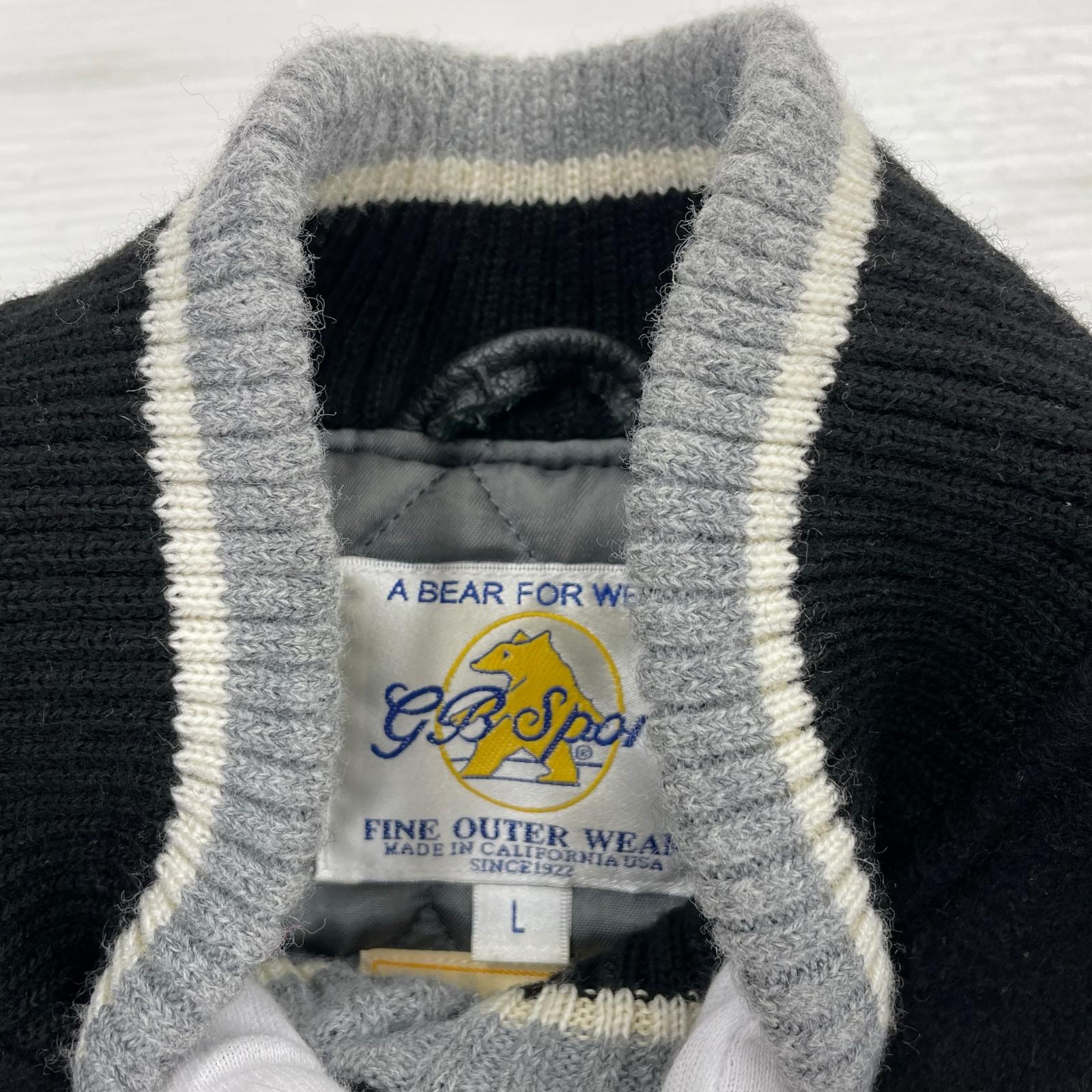 ジャケット GOLDEN BEAR コラボ スタジャン(L) ブラック L ブラック