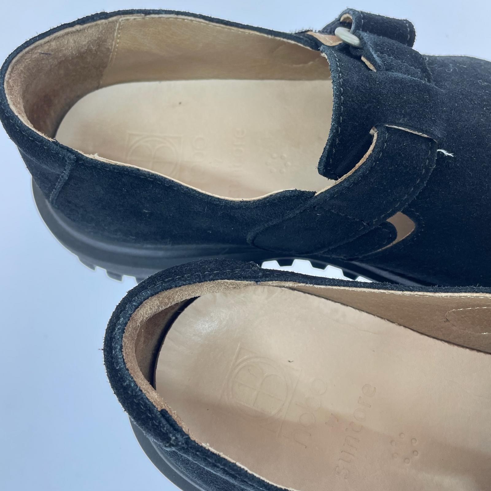 シューズ xHOBO STRAP SLIP ON SHOES ブラック