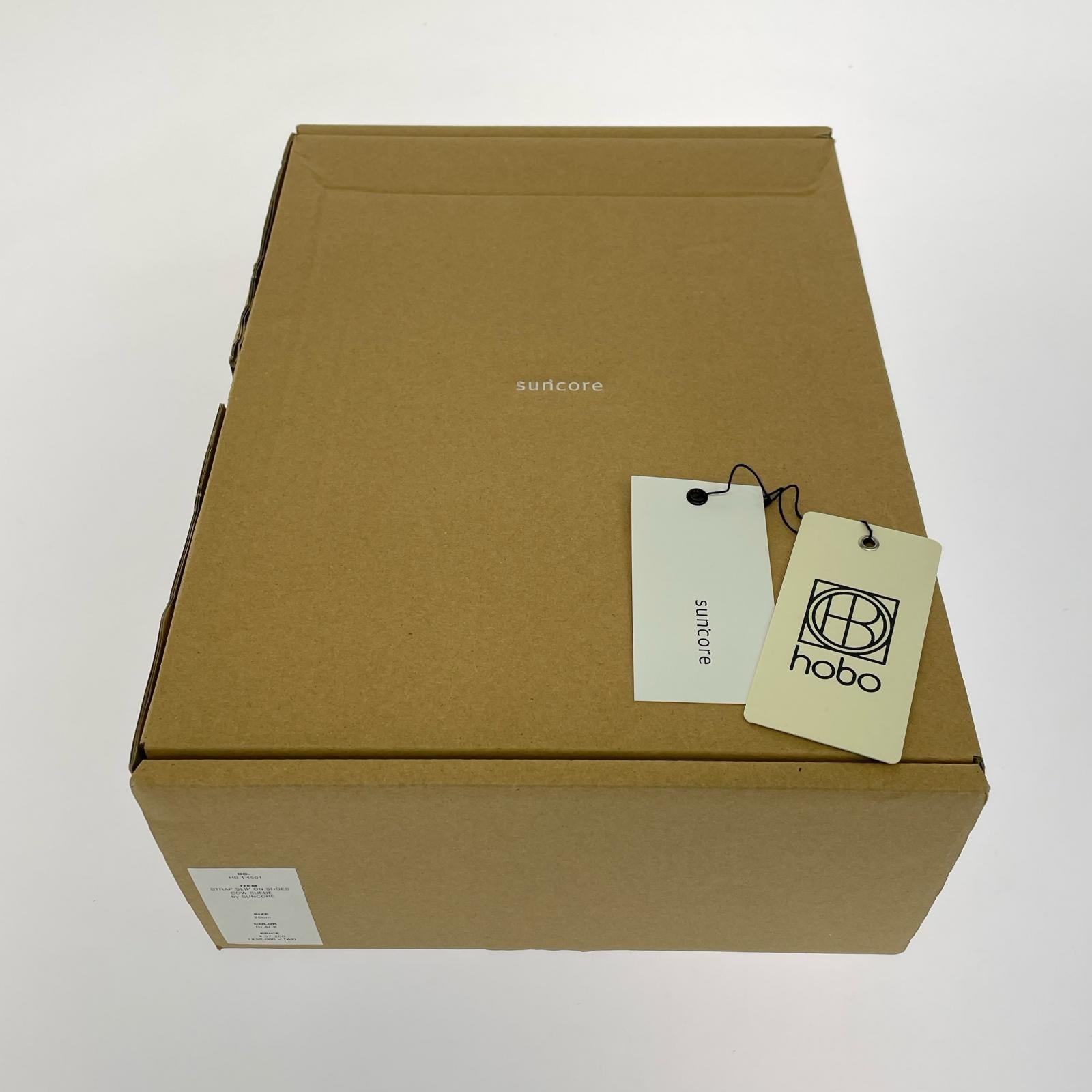 シューズ xHOBO STRAP SLIP ON SHOES ブラック