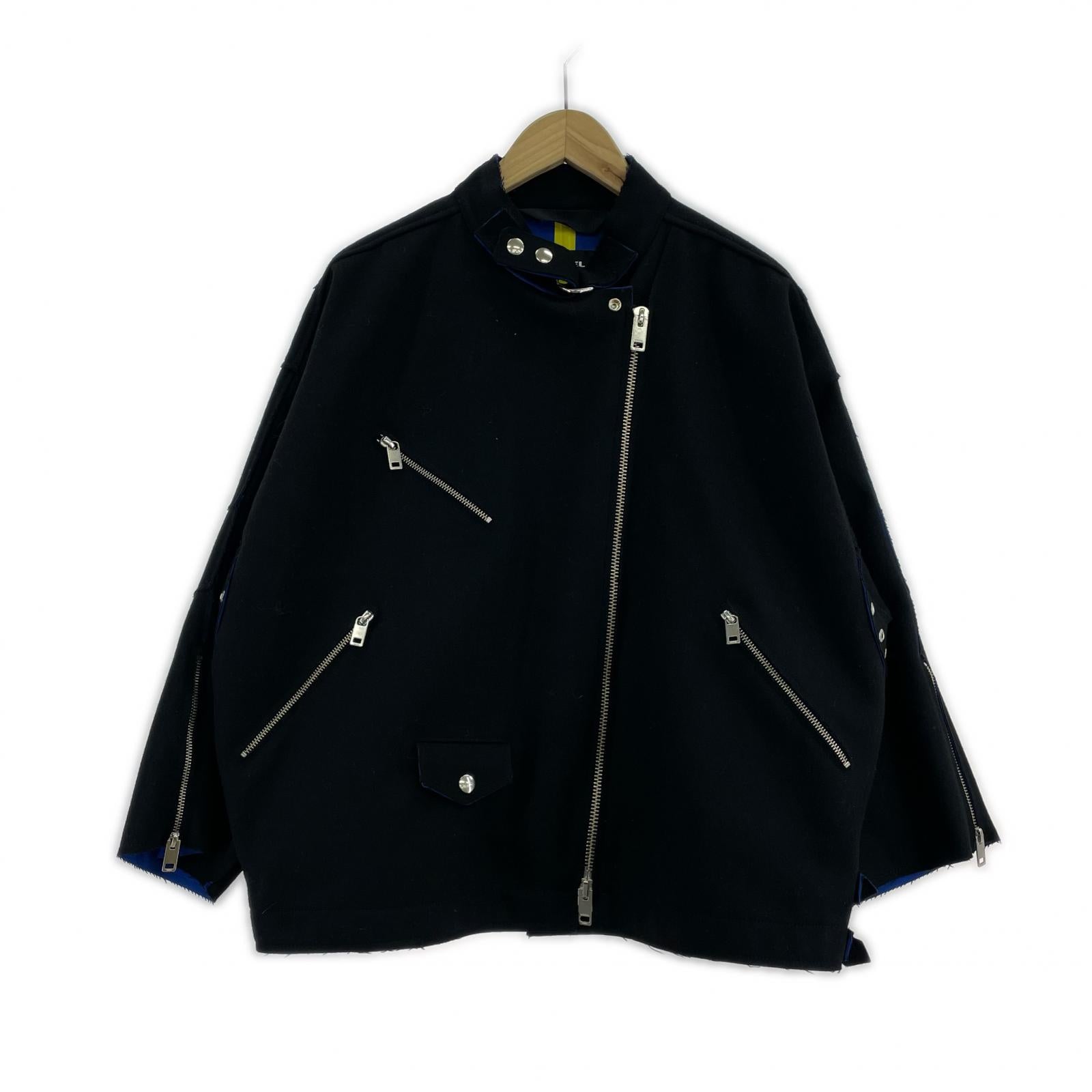 ジャケット ウール ダブルライダース M ブラック