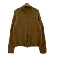 ジャケット FULL ZIP BRUSHED MERINO SWEATER L ブラウン