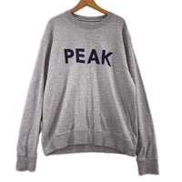 スウェット PEAK ロゴスウェット L グレー