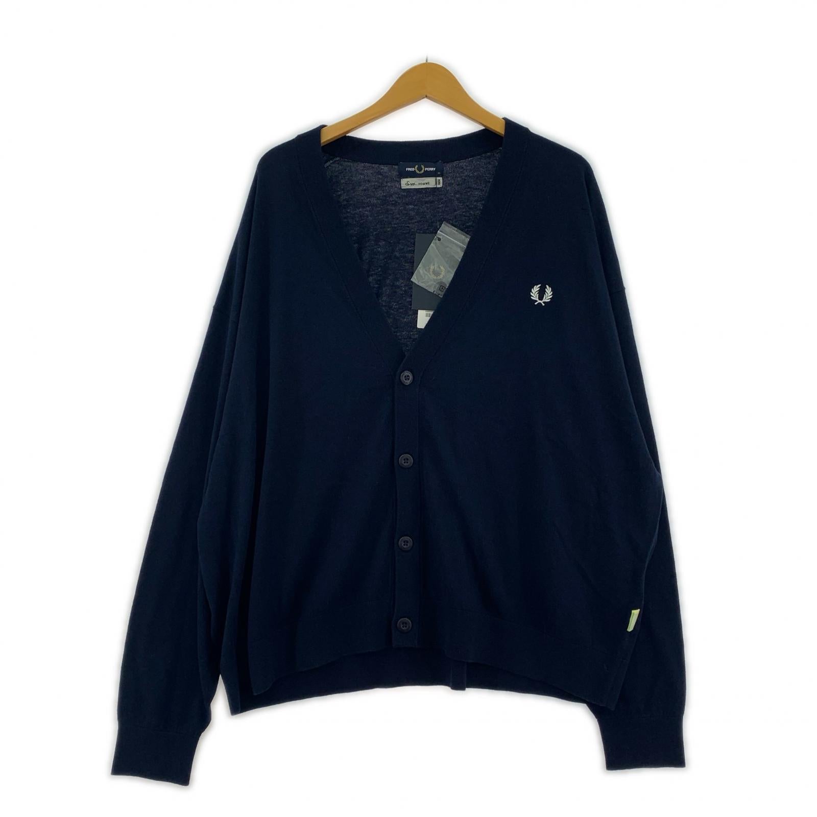 カーディガン FRED PERRY×SSZ HOMME 25AW Ensemble Cardigan Navy XL ネイビー