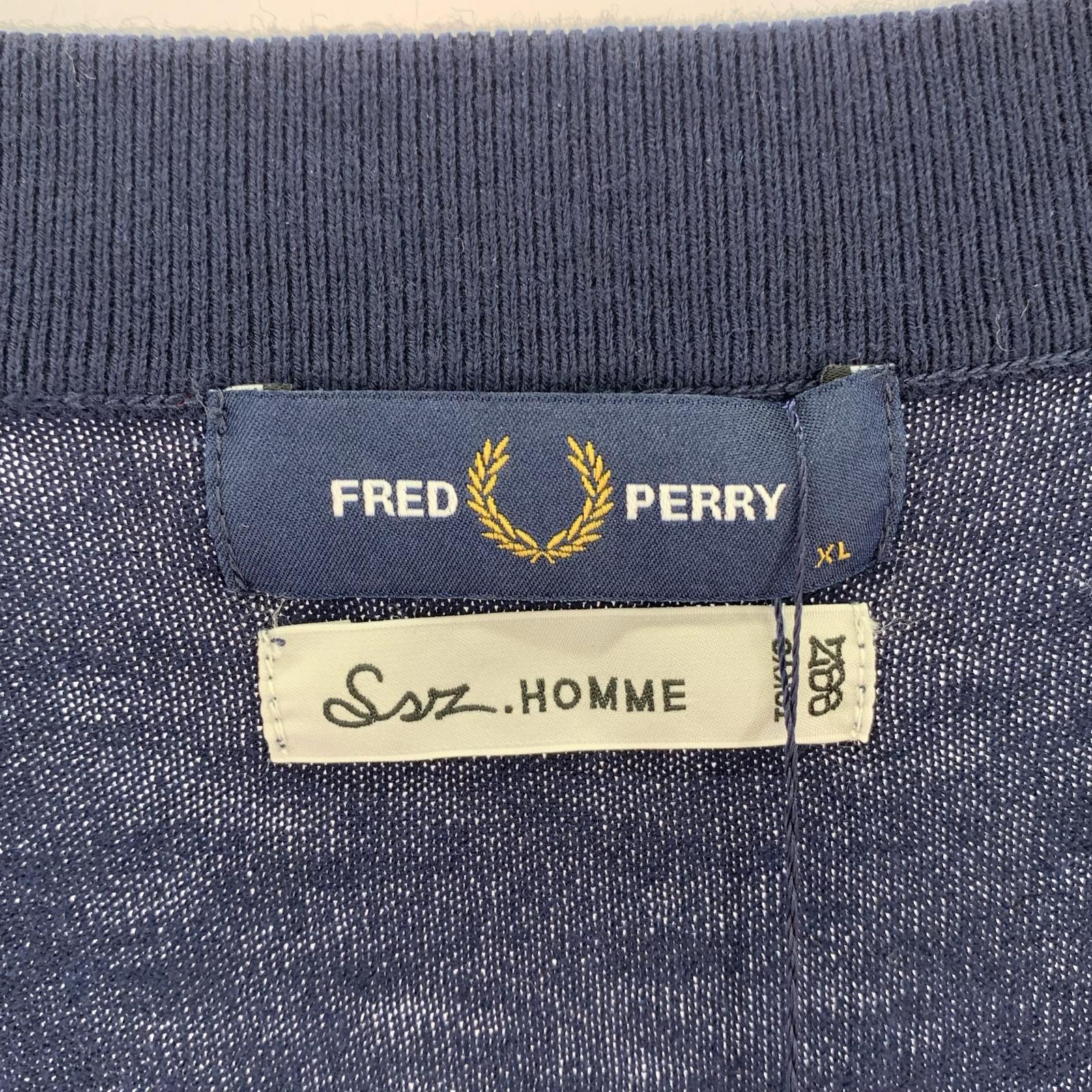 カーディガン FRED PERRY×SSZ HOMME 25AW Ensemble Cardigan Navy XL ネイビー