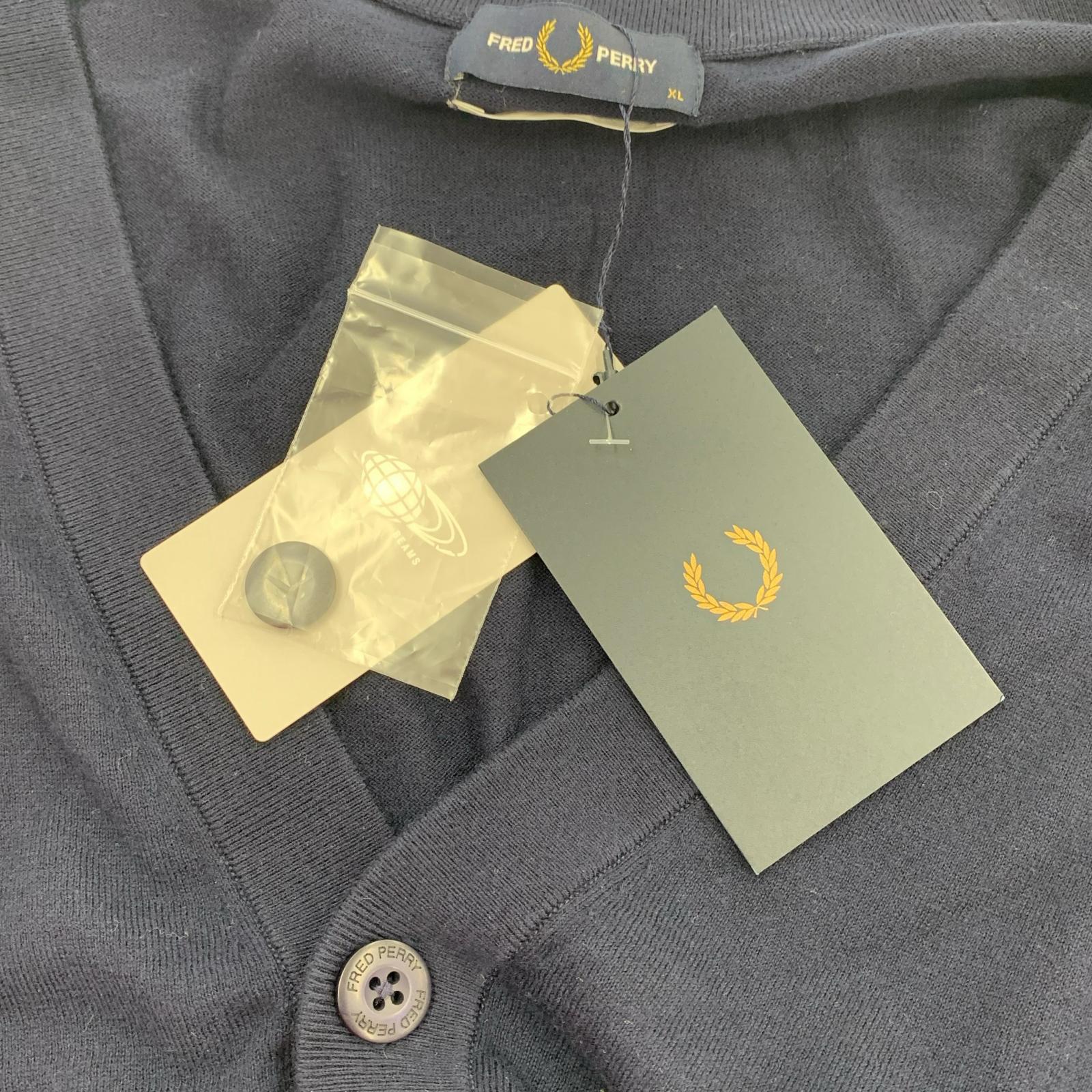 カーディガン FRED PERRY×SSZ HOMME 25AW Ensemble Cardigan Navy XL ネイビー