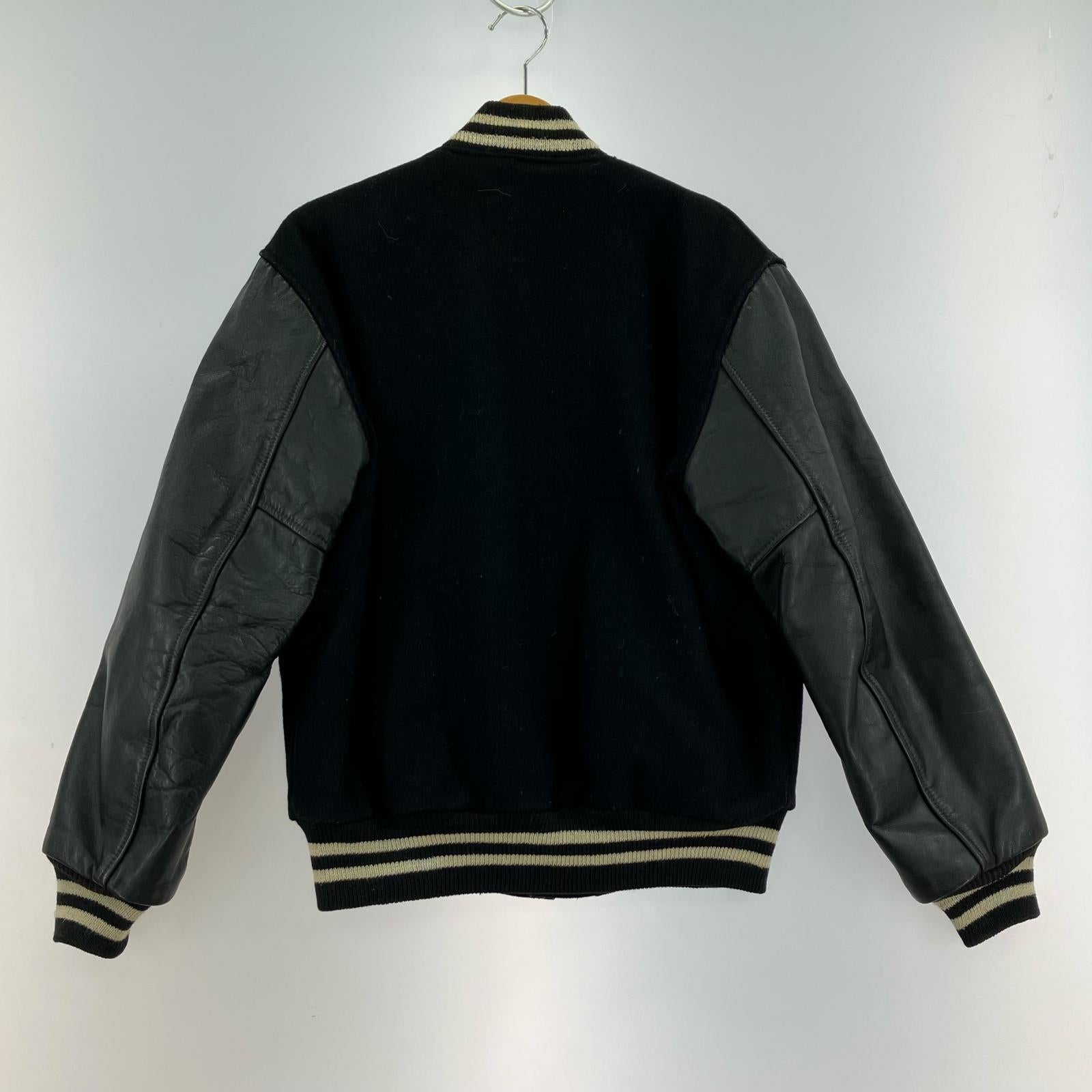 ジャケット 80s BUTWIN スタジャン 黒 (38) 38 ブラック