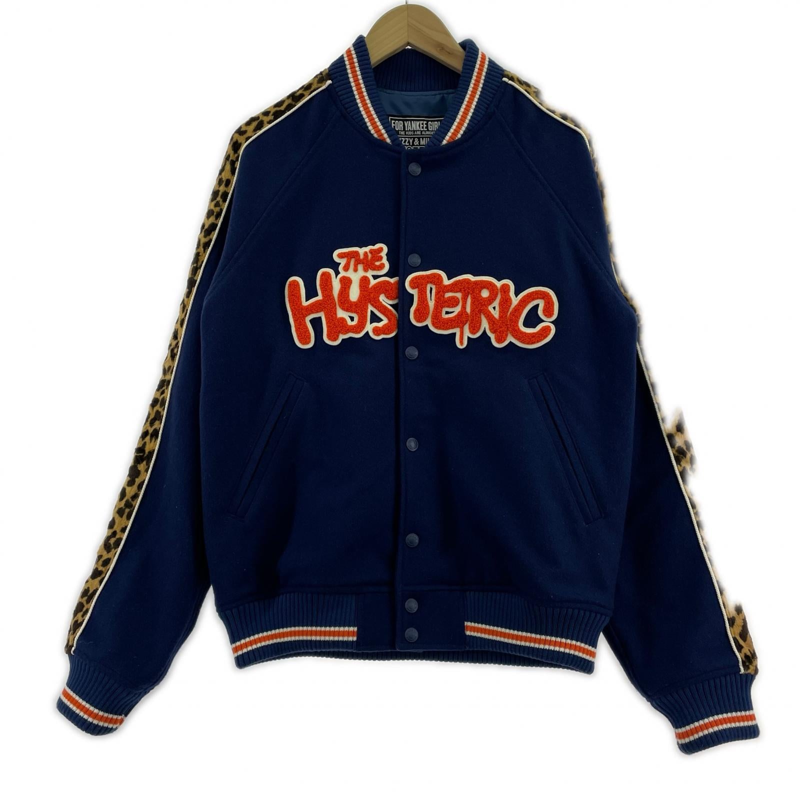 ジャケット BLOODY HYSTERIC ワッペン スタジャン M M ブルー