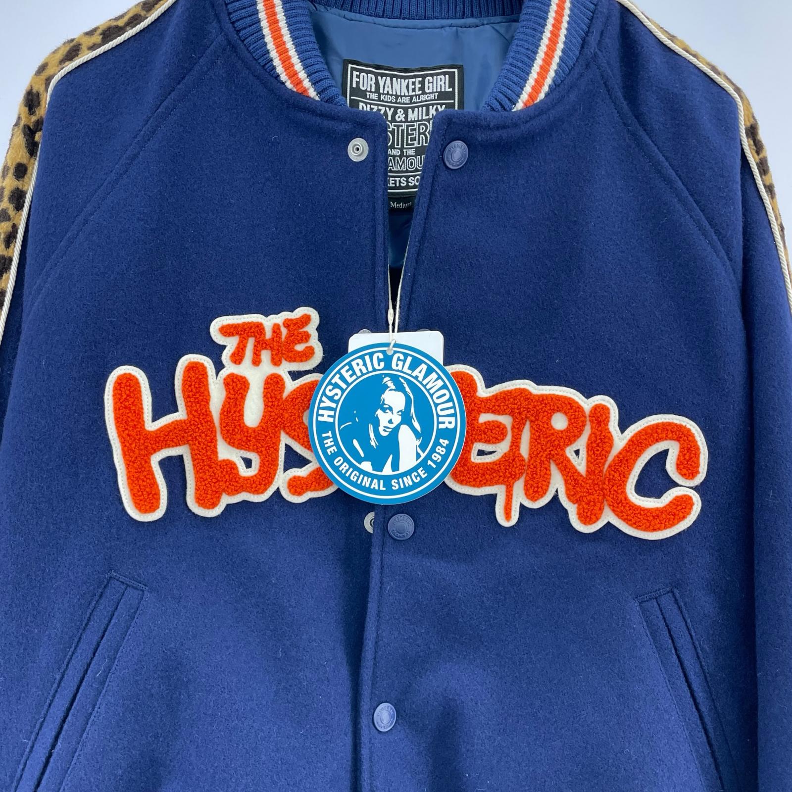 ジャケット BLOODY HYSTERIC ワッペン スタジャン M M ブルー