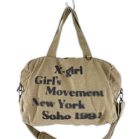 トートバッグ HAZY LOGO 2WAY BIG TOTE BAG ベージュ ベージュ