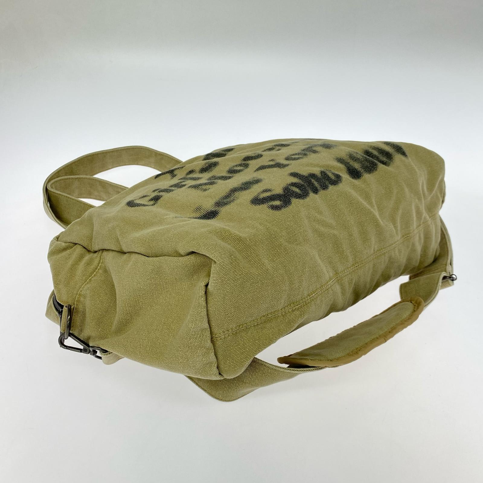 トートバッグ HAZY LOGO 2WAY BIG TOTE BAG ベージュ ベージュ