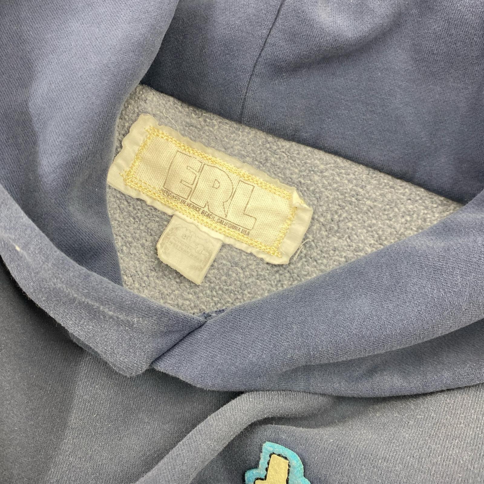 パーカー ERL FANTASTIC HOODIE ERL09-T017 紺 (M) M ネイビー