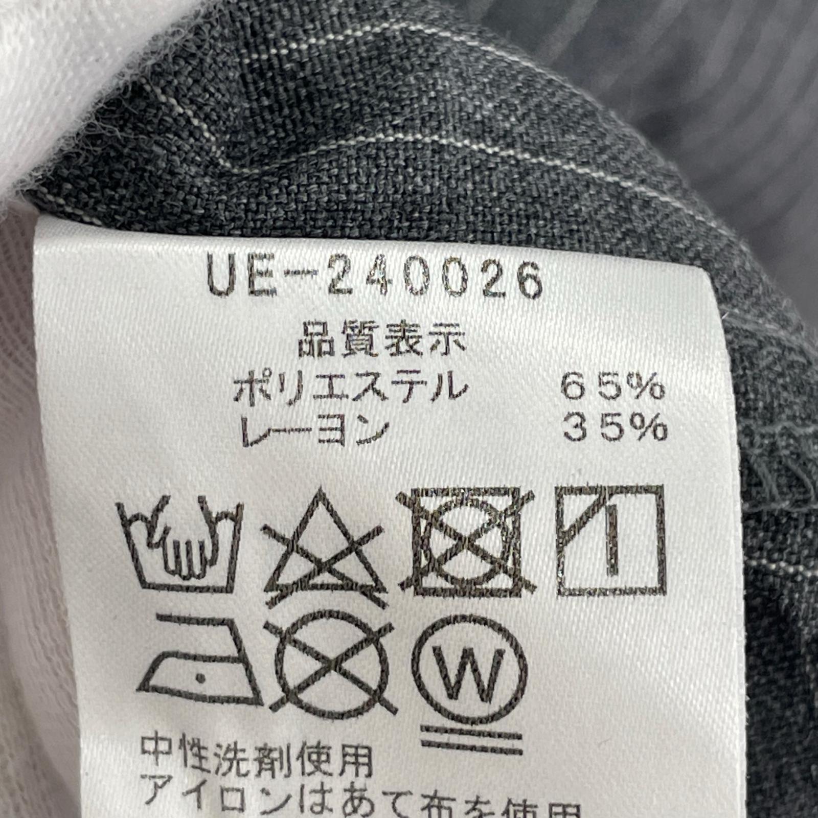 半袖シャツ 24SS ピンストライプベースボールシャツ (1) 1 グレー