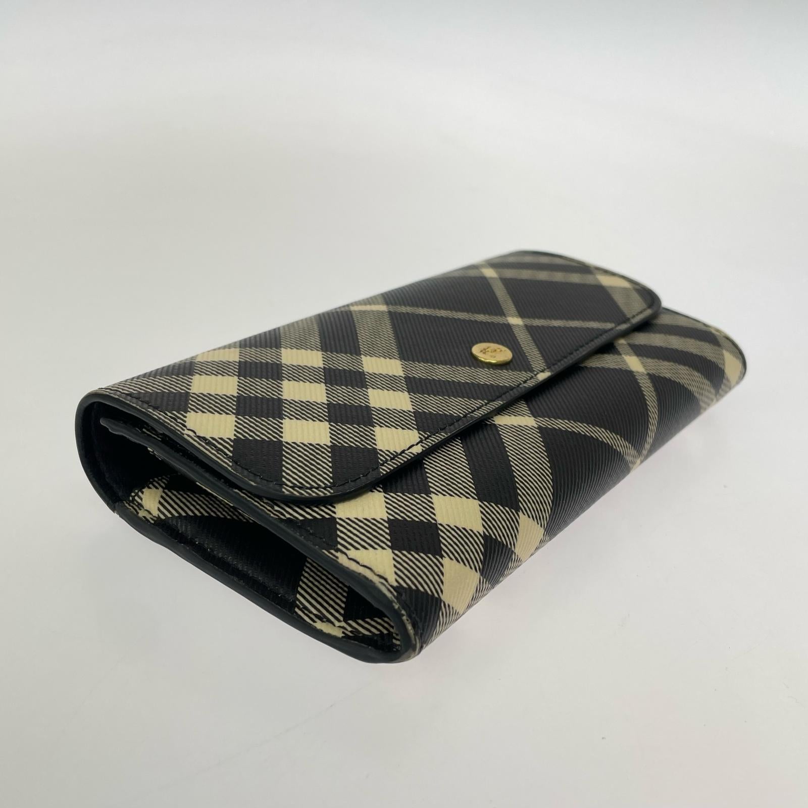 長財布 BURBERRY PRORSUM コンチネンタル ブラックチェック 長財布