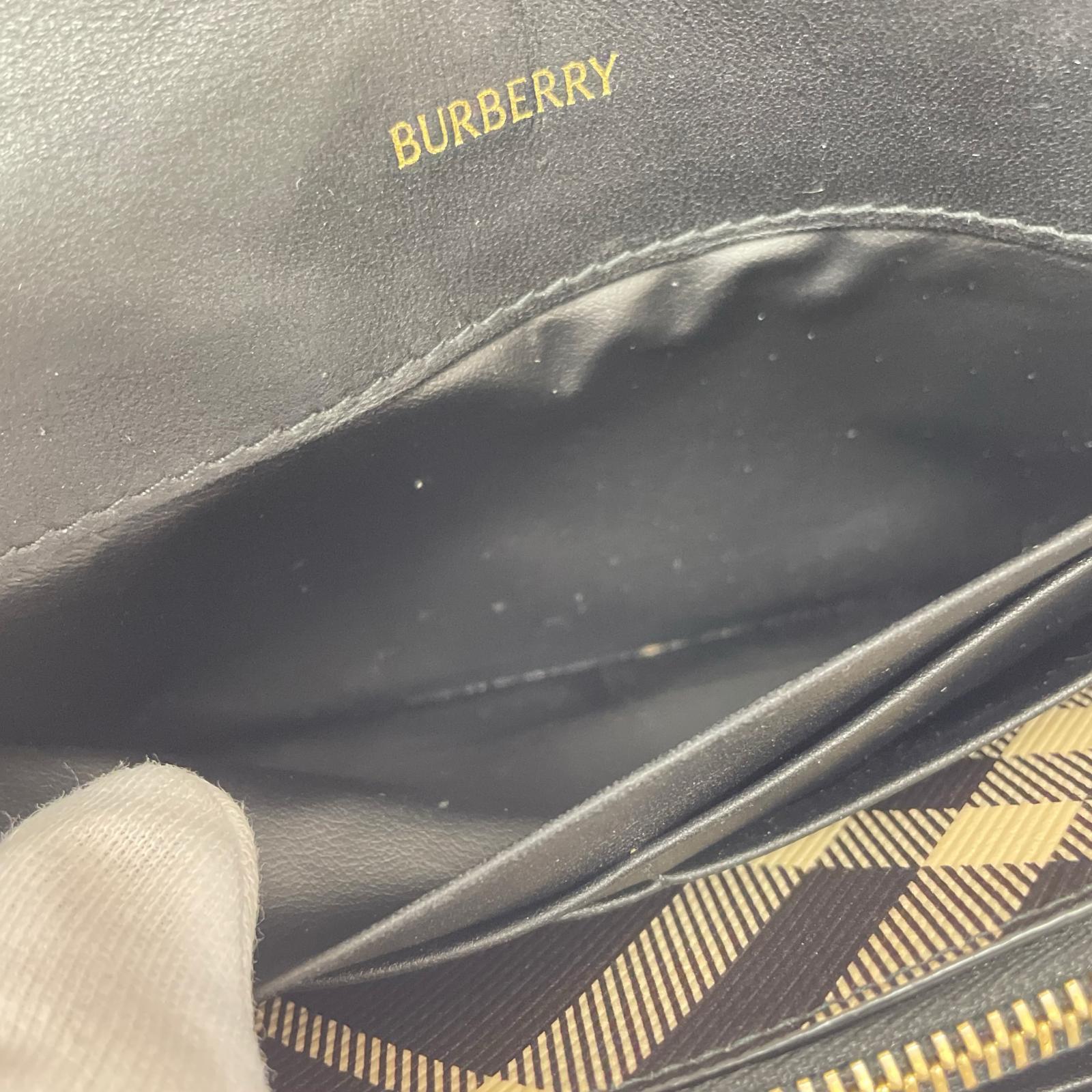 長財布 BURBERRY PRORSUM コンチネンタル ブラックチェック 長財布