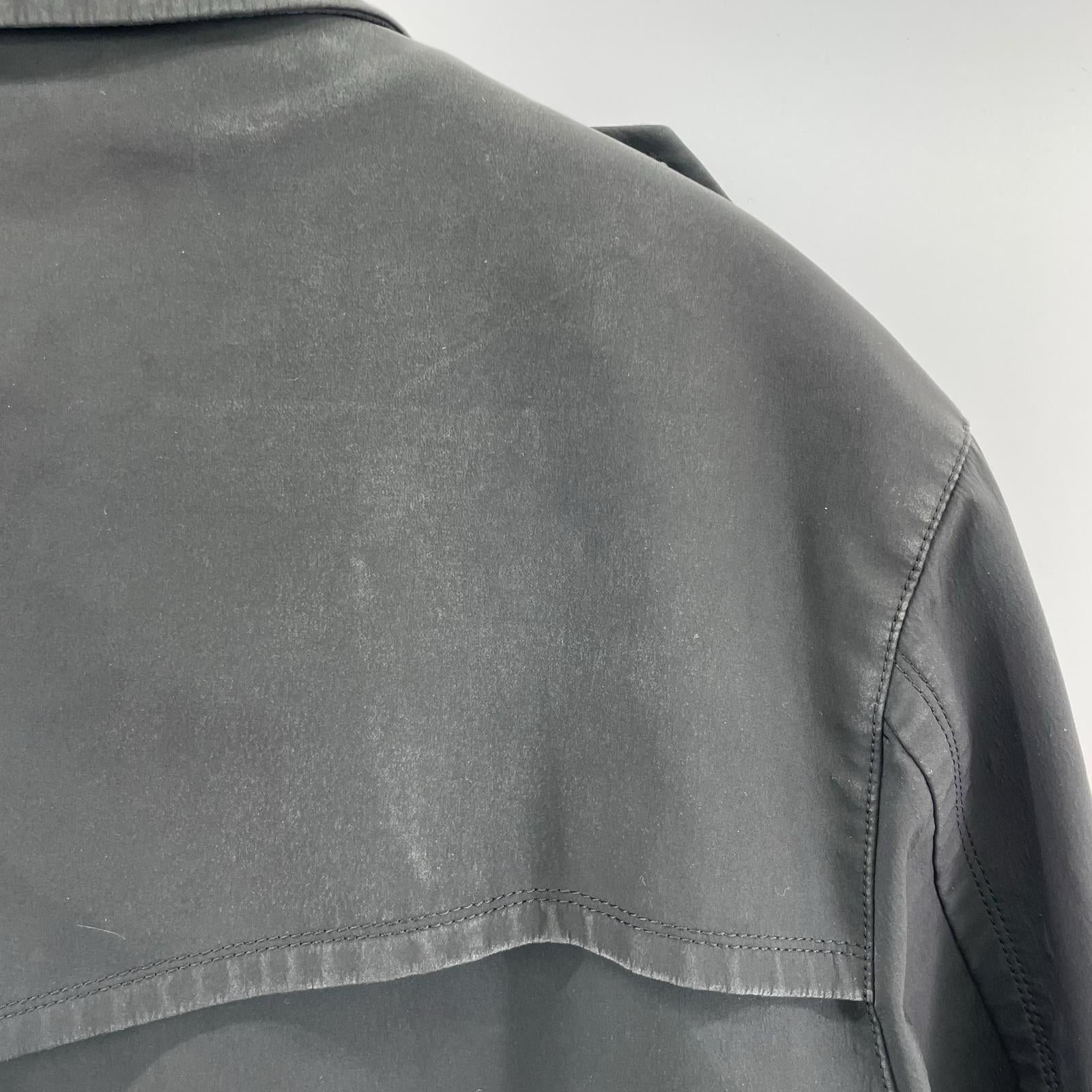 ジャケット BURBERRY BLACK LABEL トレンチコート BMA14-303-09 黒 (L) L ブラック