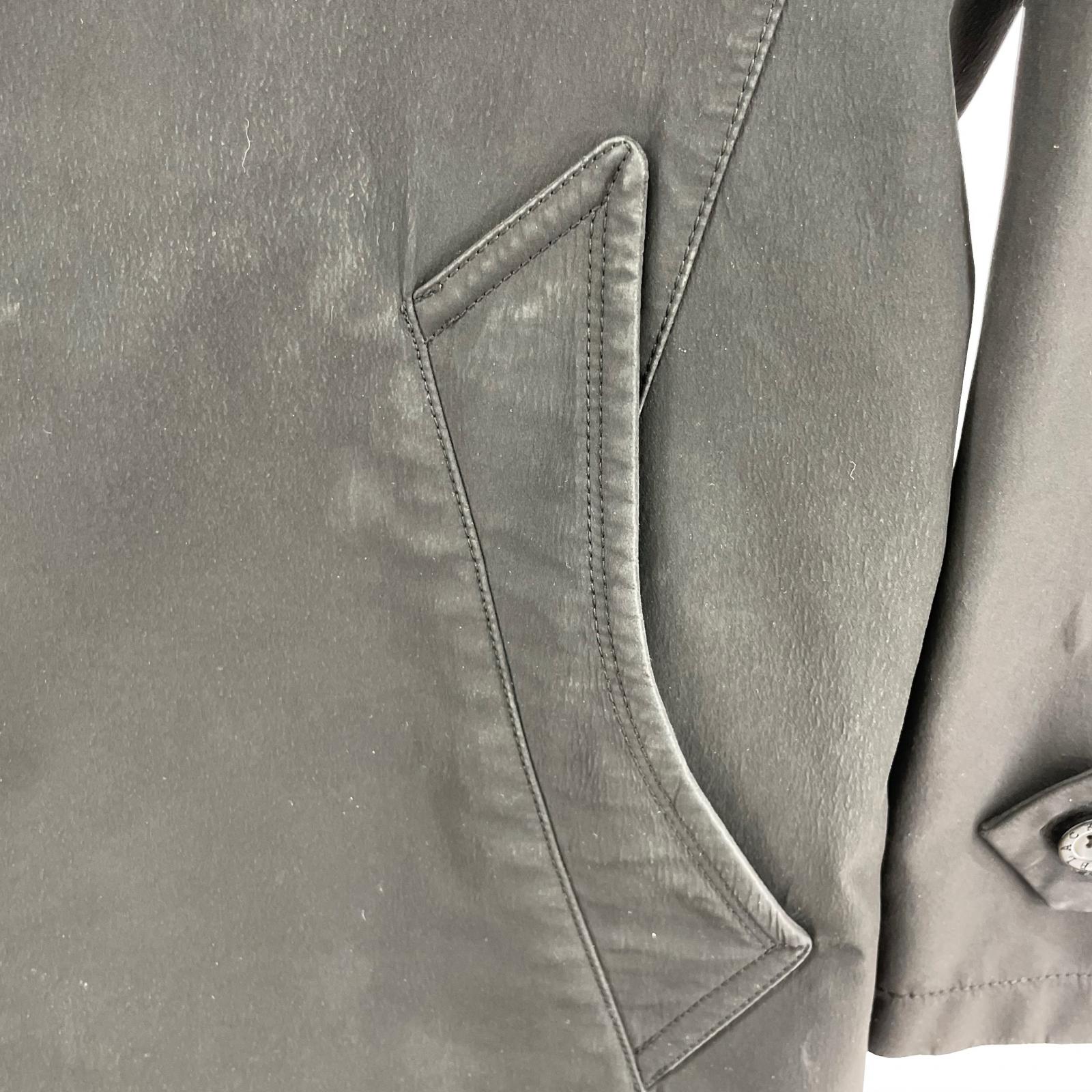 ジャケット BURBERRY BLACK LABEL トレンチコート BMA14-303-09 黒 (L) L ブラック
