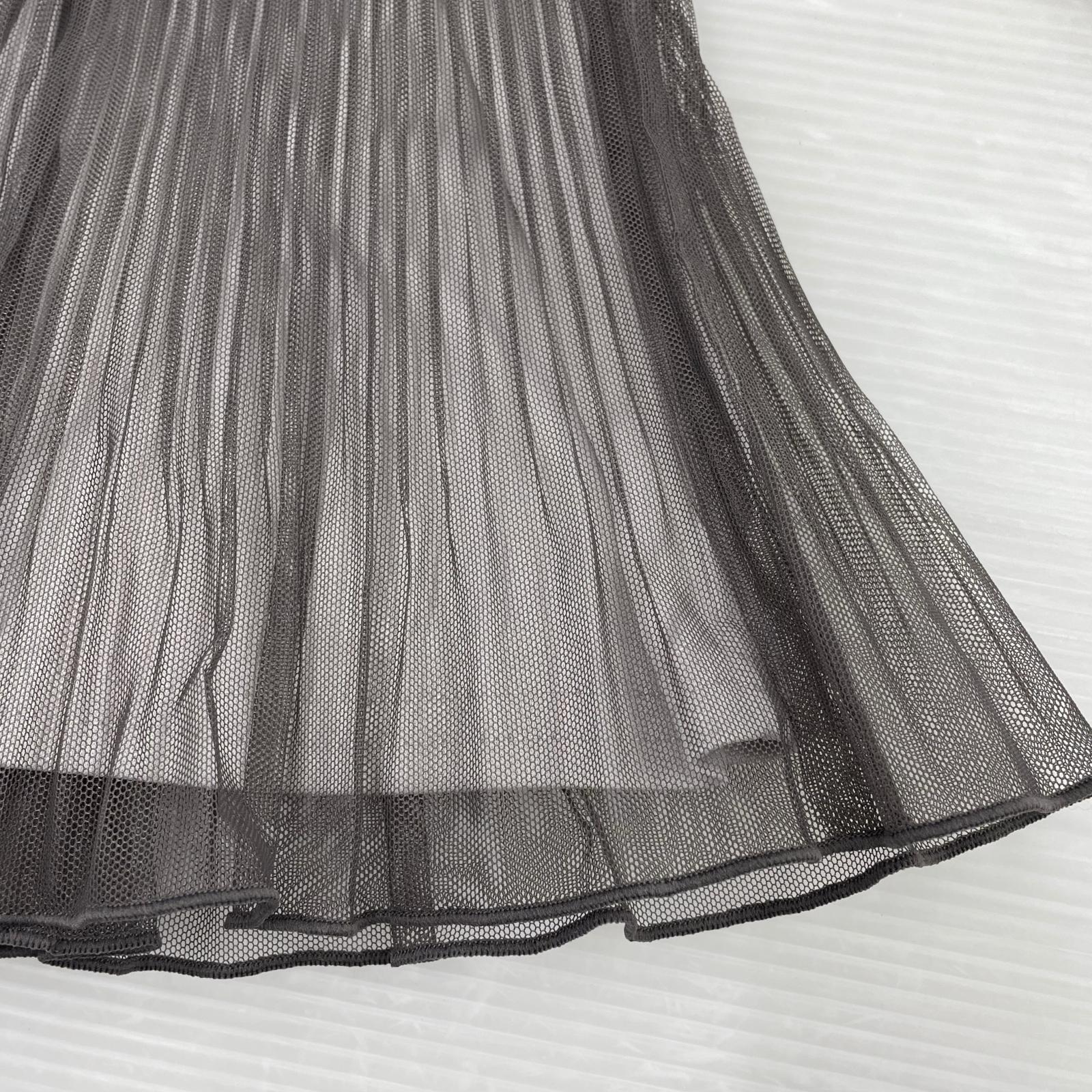 キャミソール 25SS/チュールキャミブラウス GRY グレー