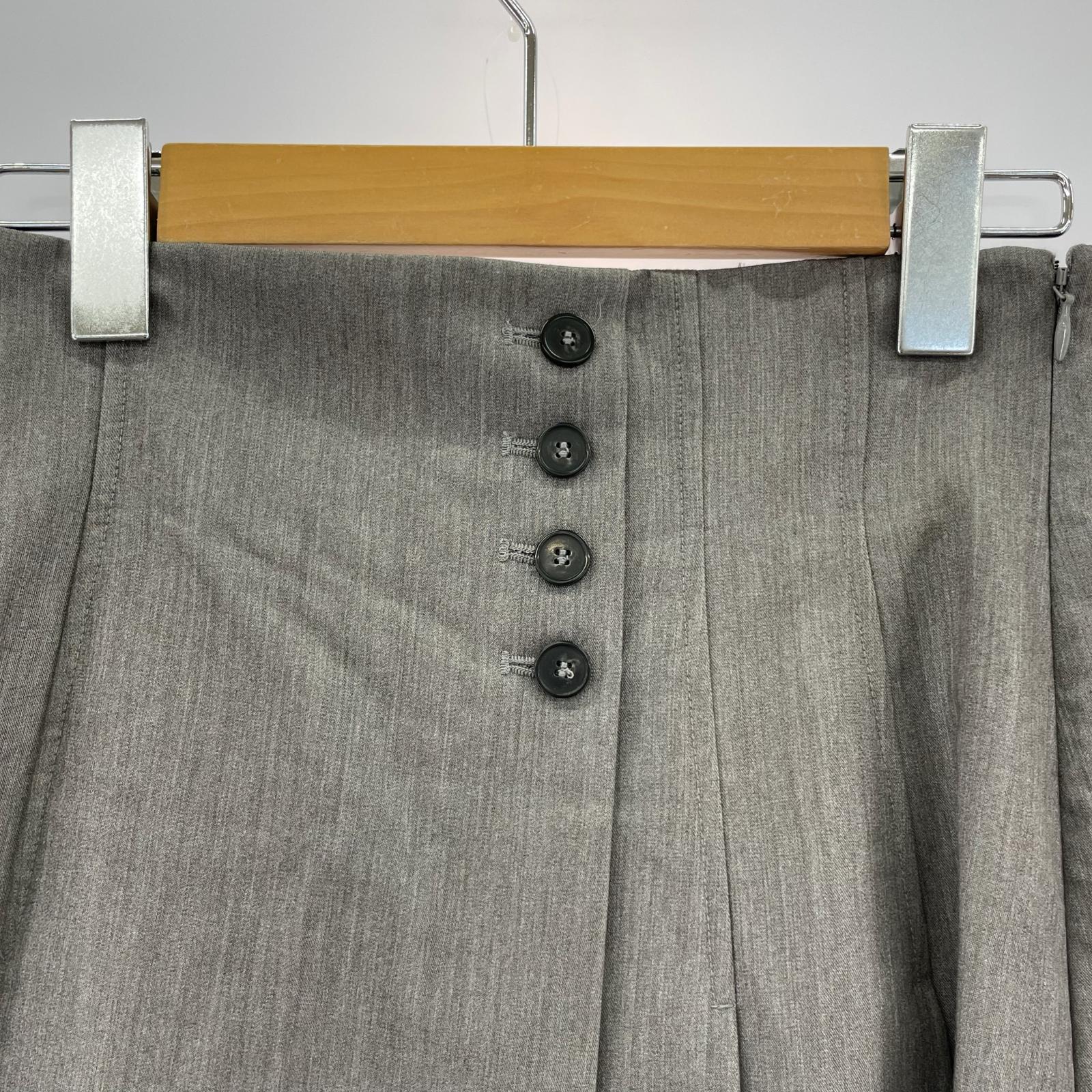 ショートパンツ サイドプリーツスカショーパン グレー
