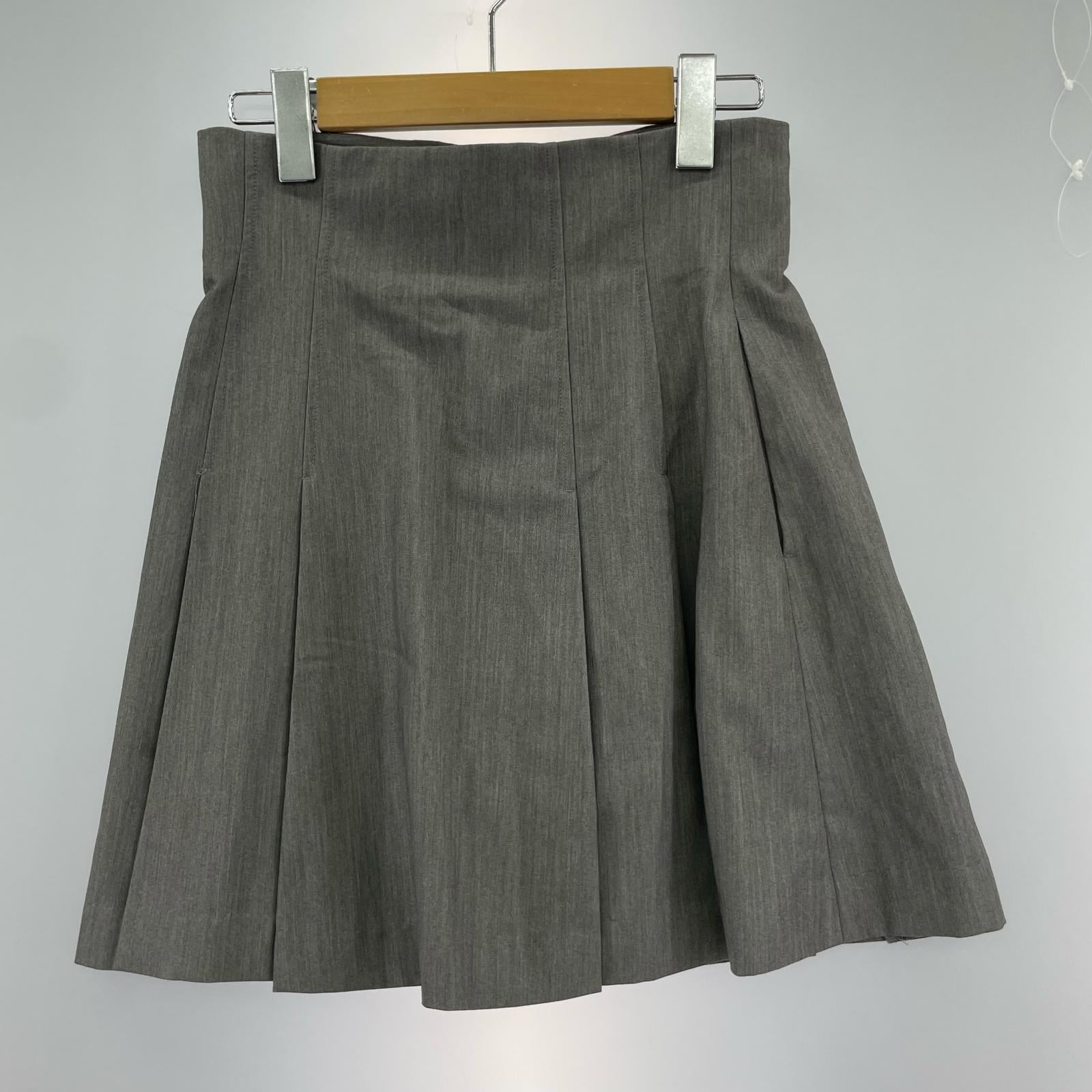 ショートパンツ サイドプリーツスカショーパン グレー
