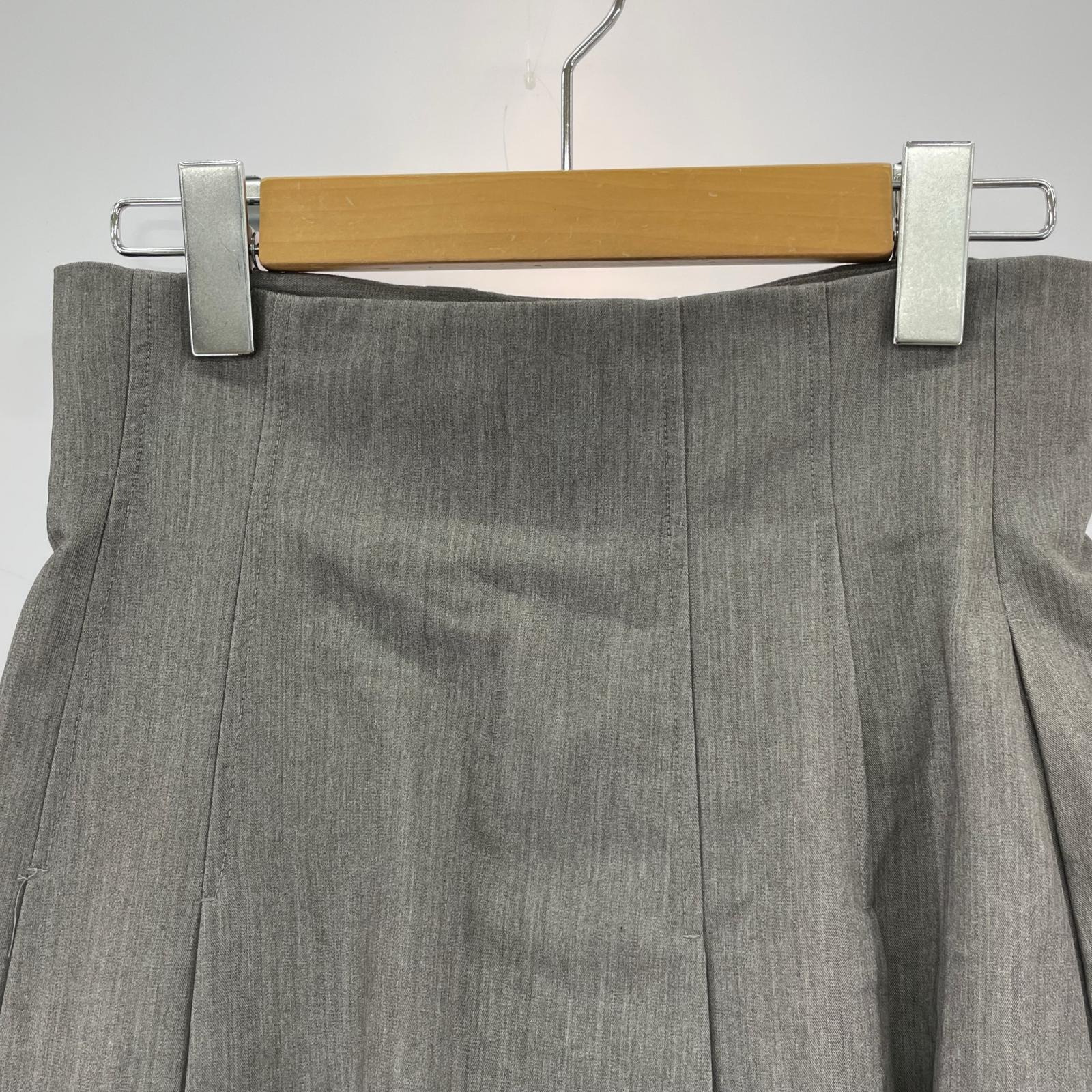 ショートパンツ サイドプリーツスカショーパン グレー
