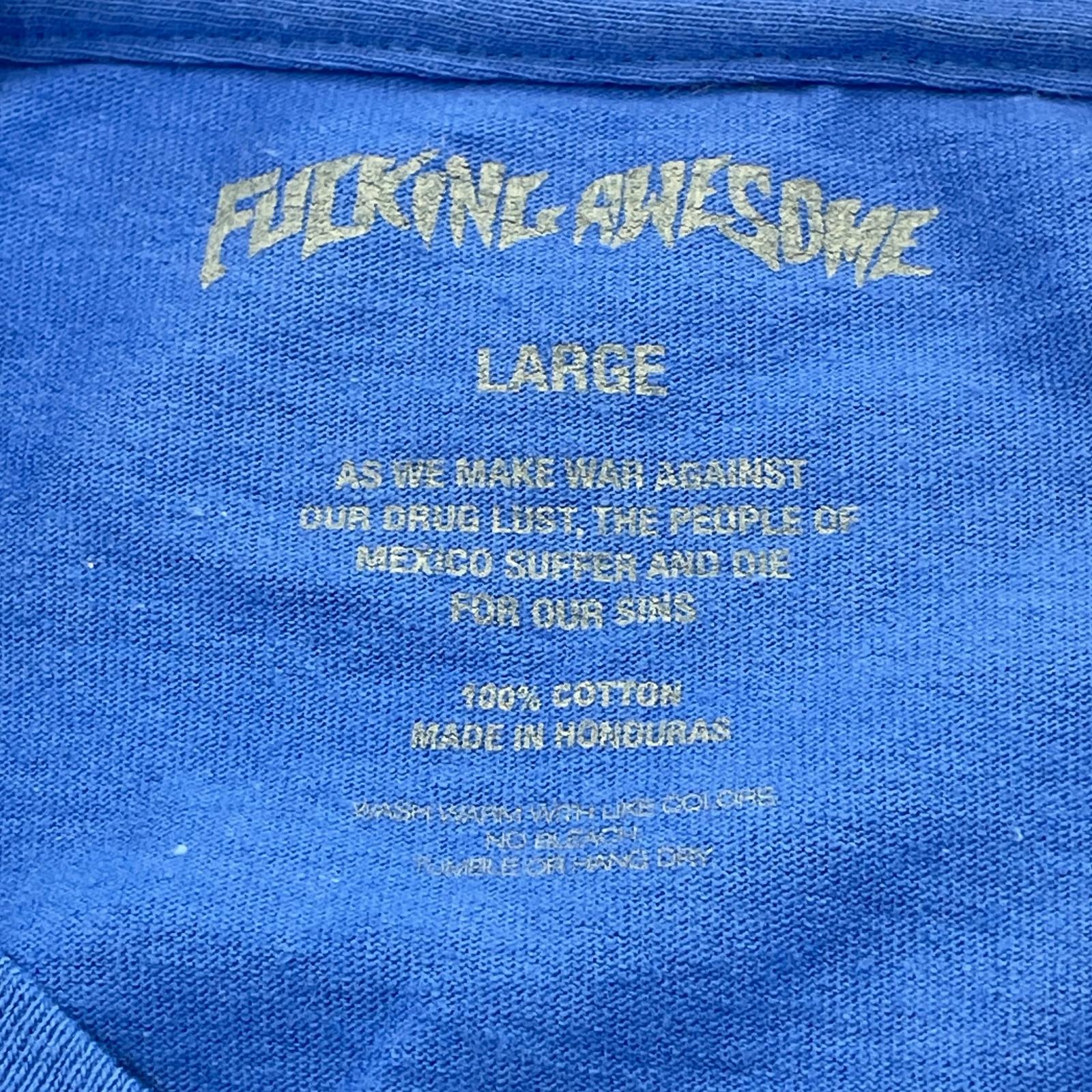 長袖Tシャツ ×Fucking Awesome 青 L L