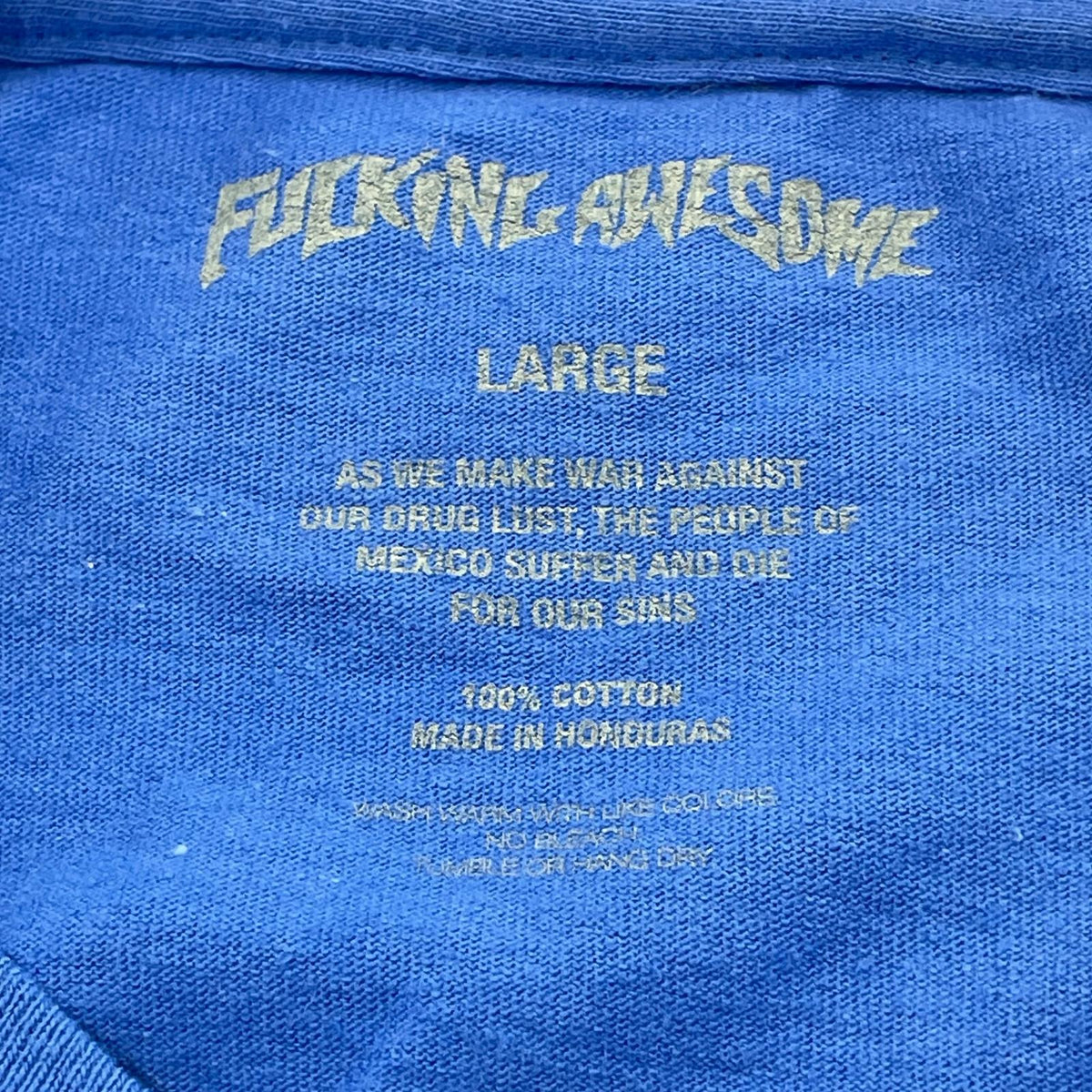 長袖Tシャツ ×Fucking Awesome 青 L L