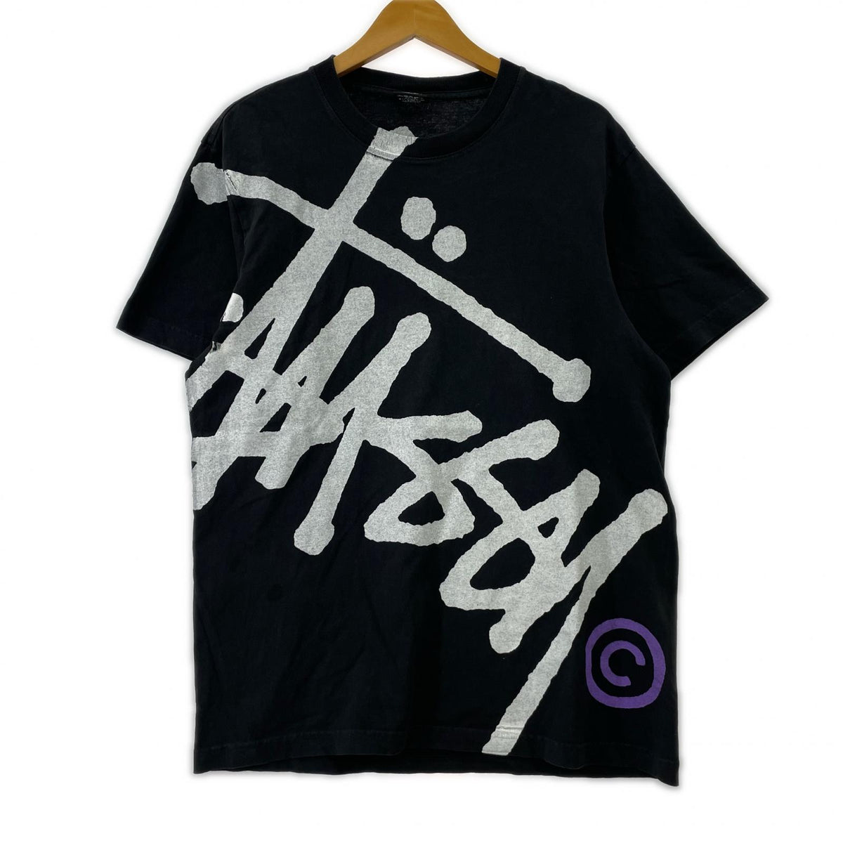 半袖Tシャツ BIG BASIC PIGMENT DYED ブラック USA製 M M ブラック