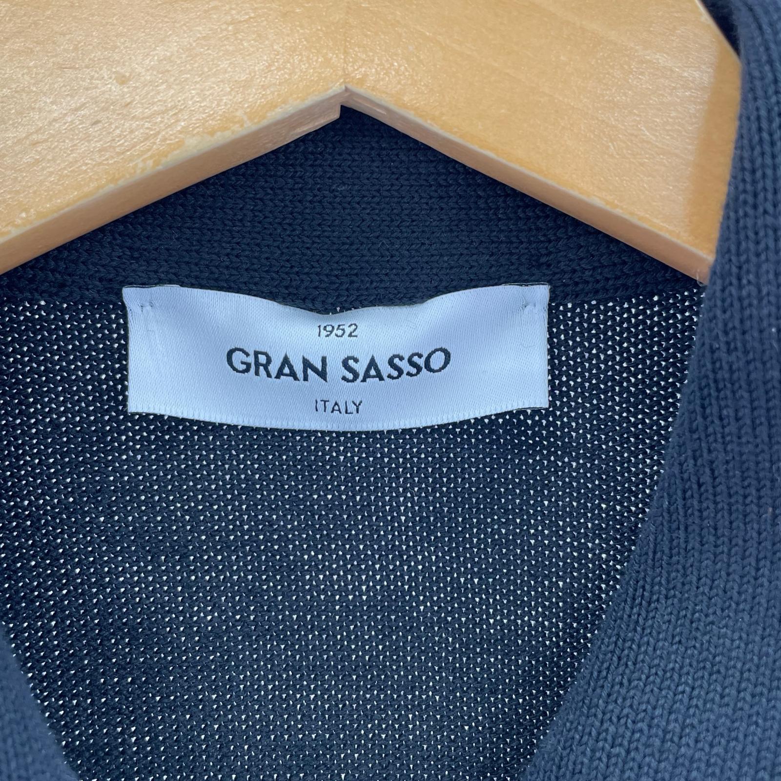 ニット GRAN SASSO バージンウールジップニット
