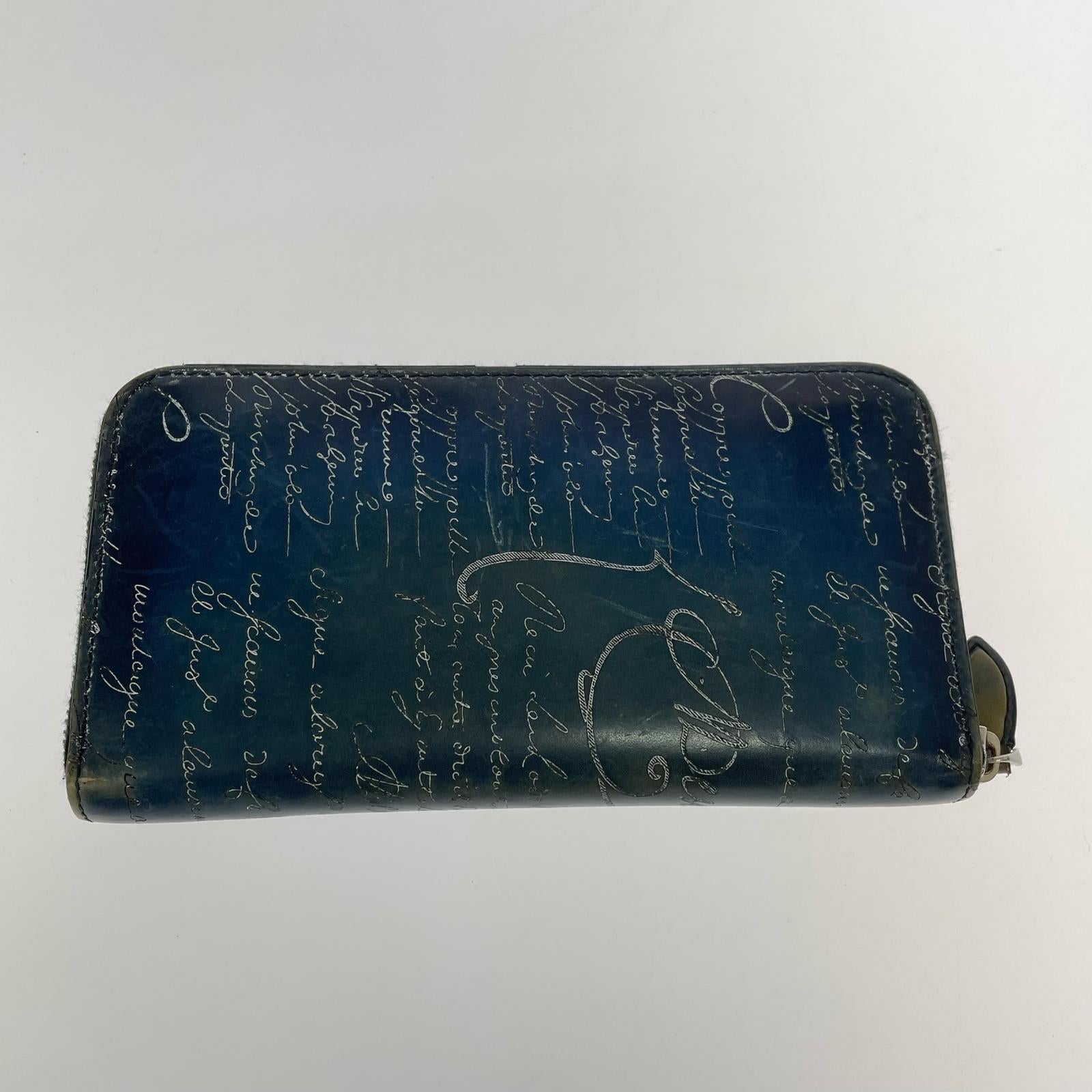 長財布 BERLUTI イタウバネオスリットレザー BLU ブルー