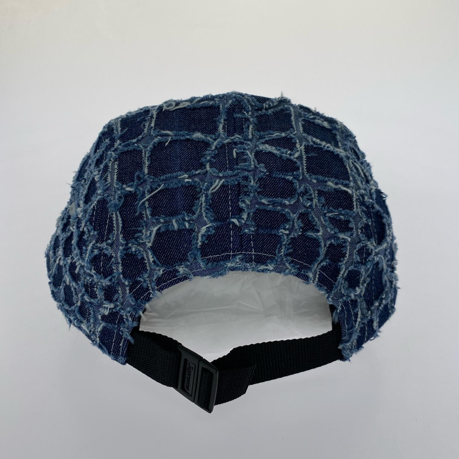 キャップ Frayed Croc Denim Camp Cap ブルー