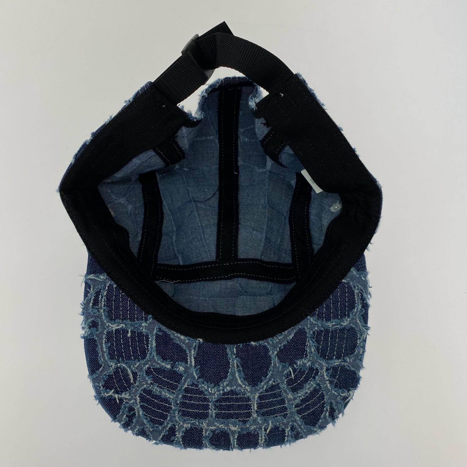 キャップ Frayed Croc Denim Camp Cap ブルー