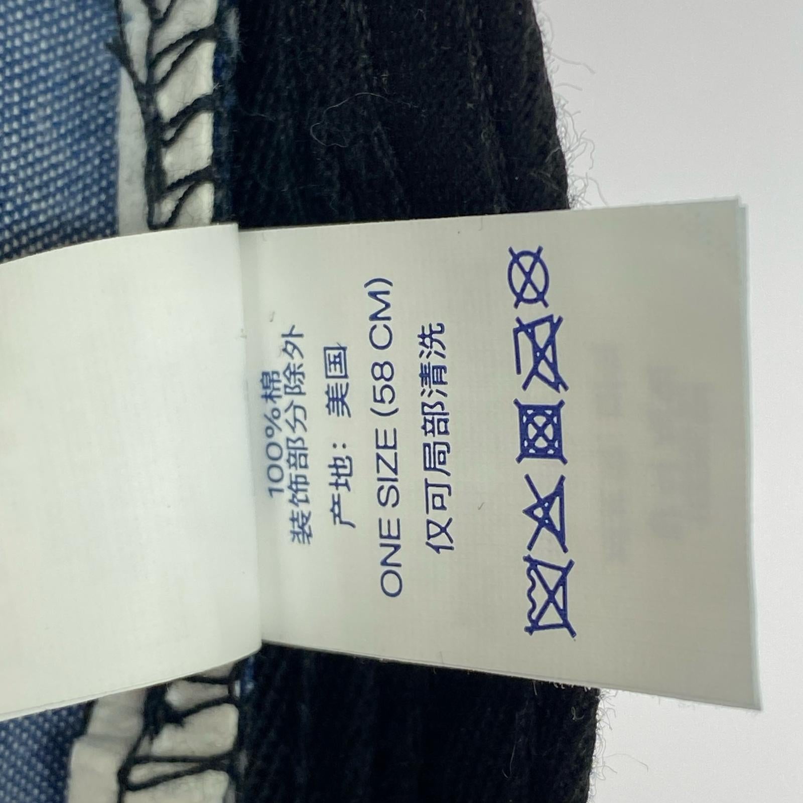 キャップ Frayed Croc Denim Camp Cap ブルー