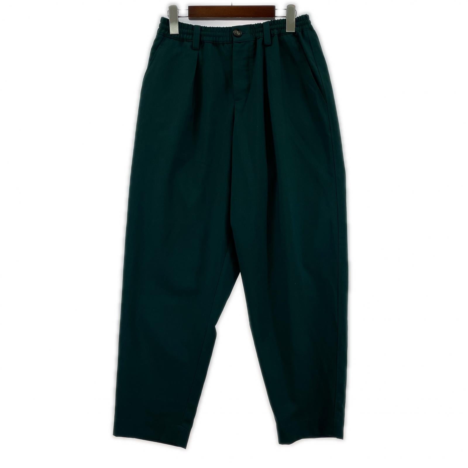 パンツ MARNI トロピカルウールイージーパンツ 44 グリーン 44 グリーン