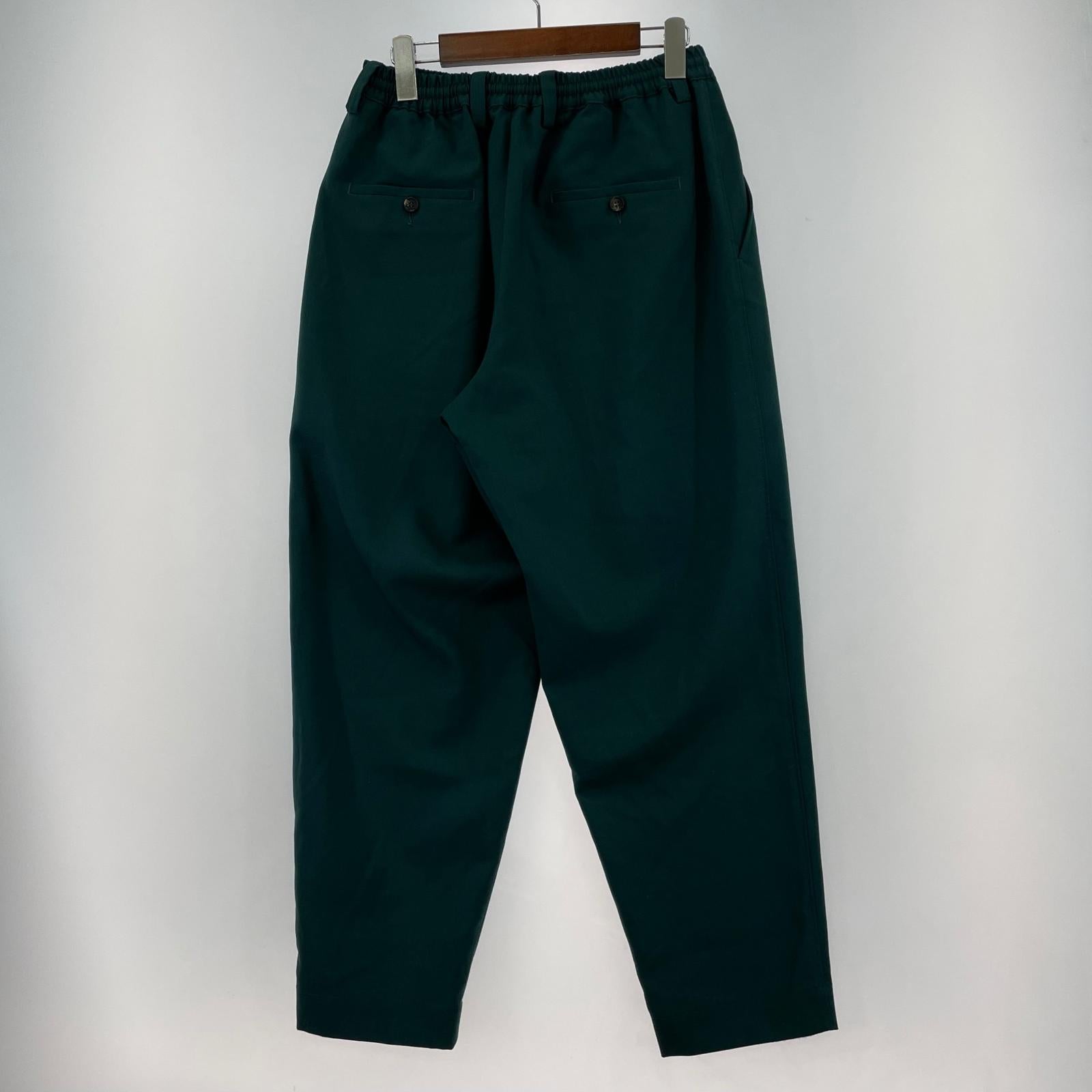 パンツ MARNI トロピカルウールイージーパンツ 44 グリーン 44 グリーン