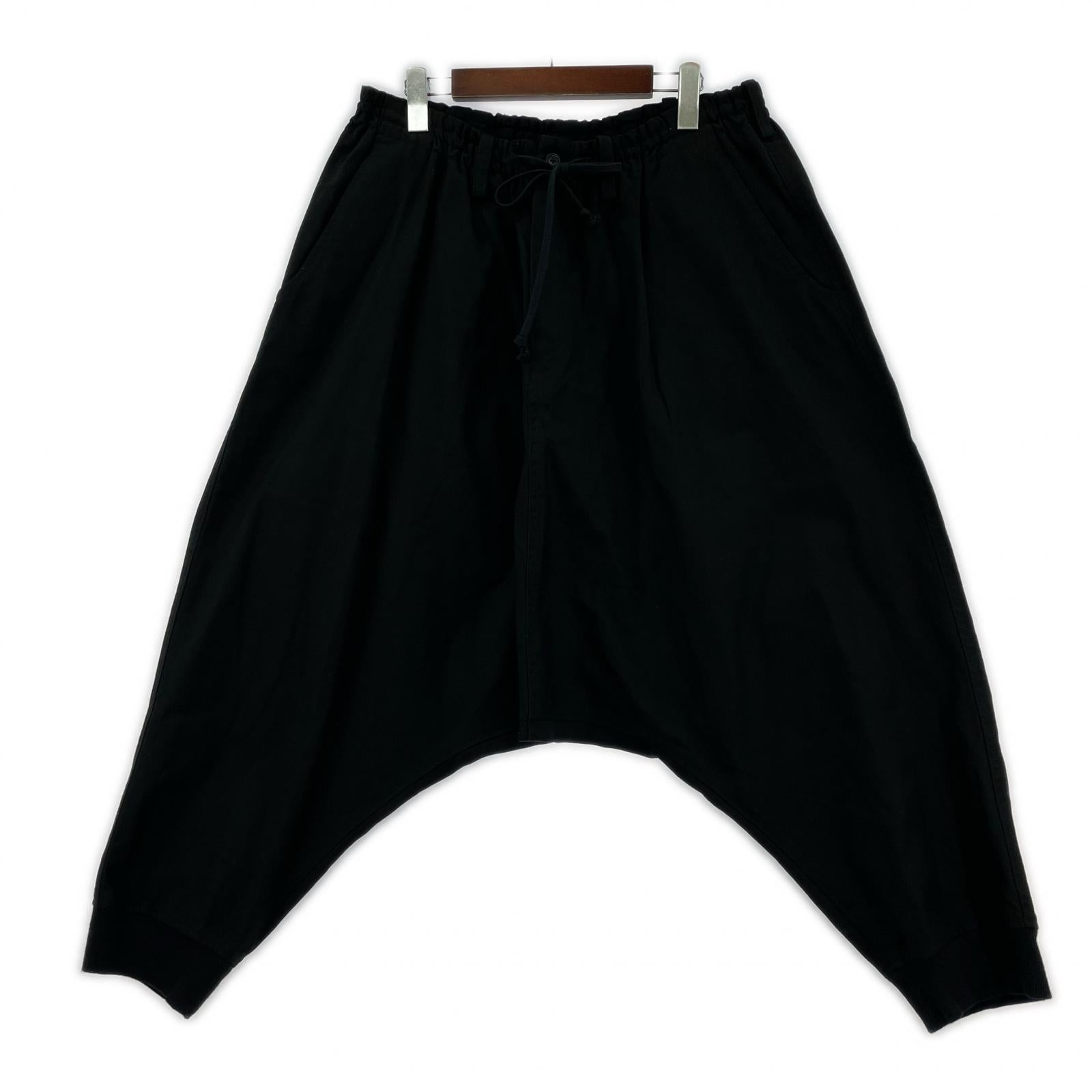 パンツ S'YTE フレンチワーカーサージ ヘムリブ バルーンサルエルパンツ 3 黒 3 ブラック